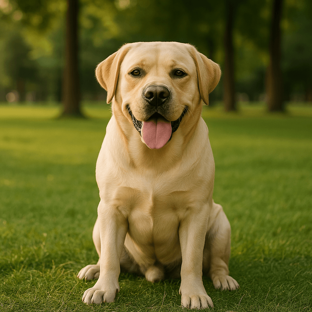 Labrador w parku