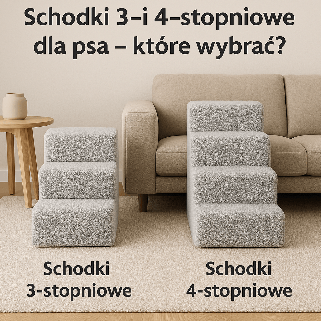 Schodki 3- i 4-stopniowe dla psa – które wybrać? Porównanie modeli Petto - Petto - Premium gear for your dog and cat. European made