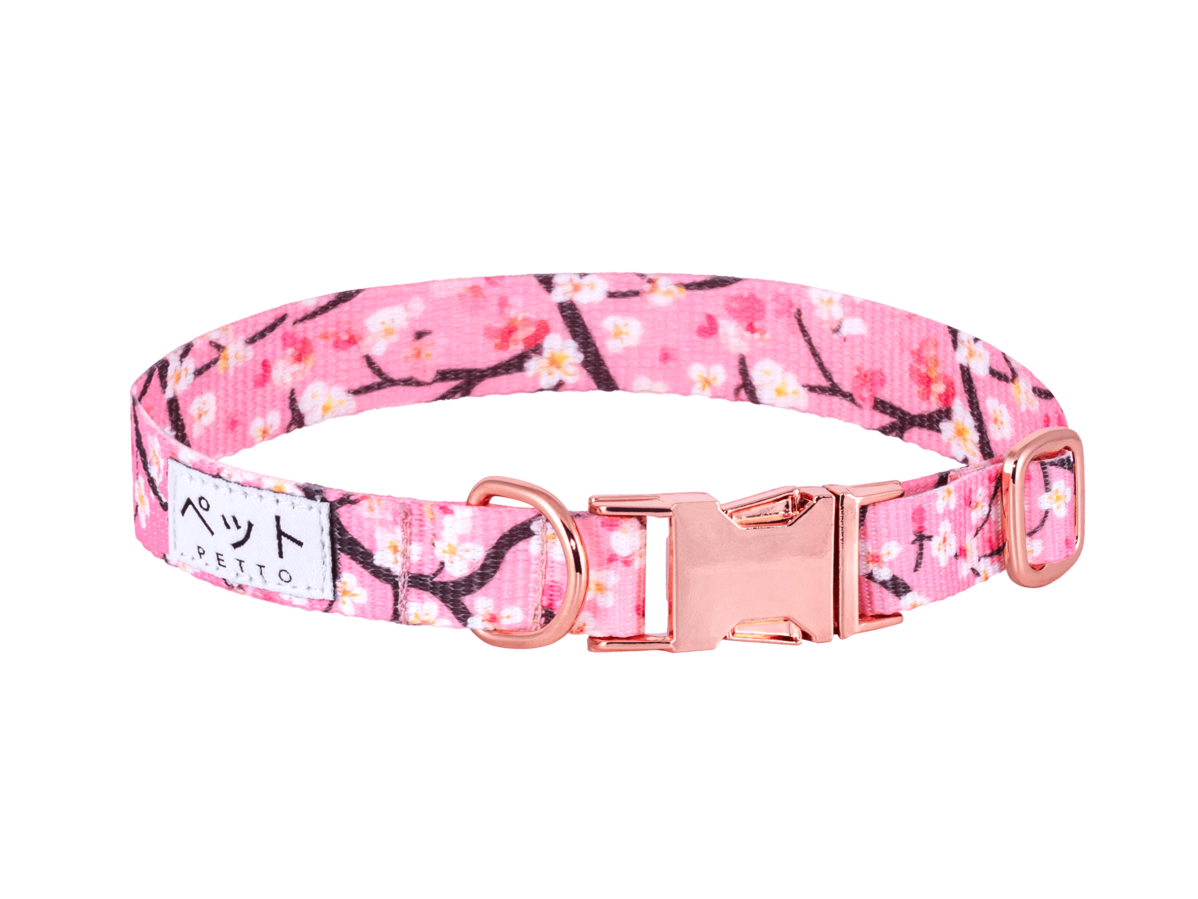 PETTO Obroża dla psa Eri Sakura / Rose Gold - Petto - Premium gear for your dog and cat. European made