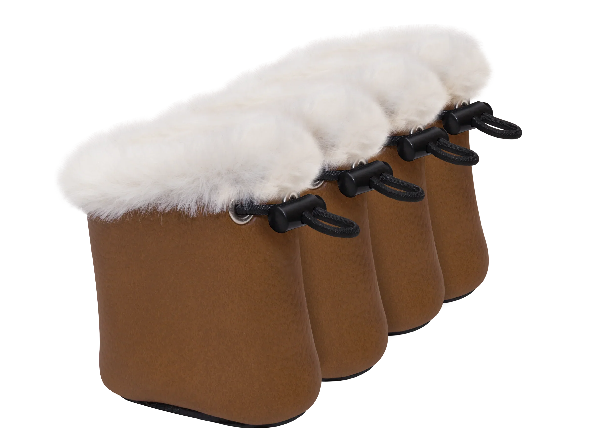 Petto Buty ocieplane dla psa Yuki brązowe