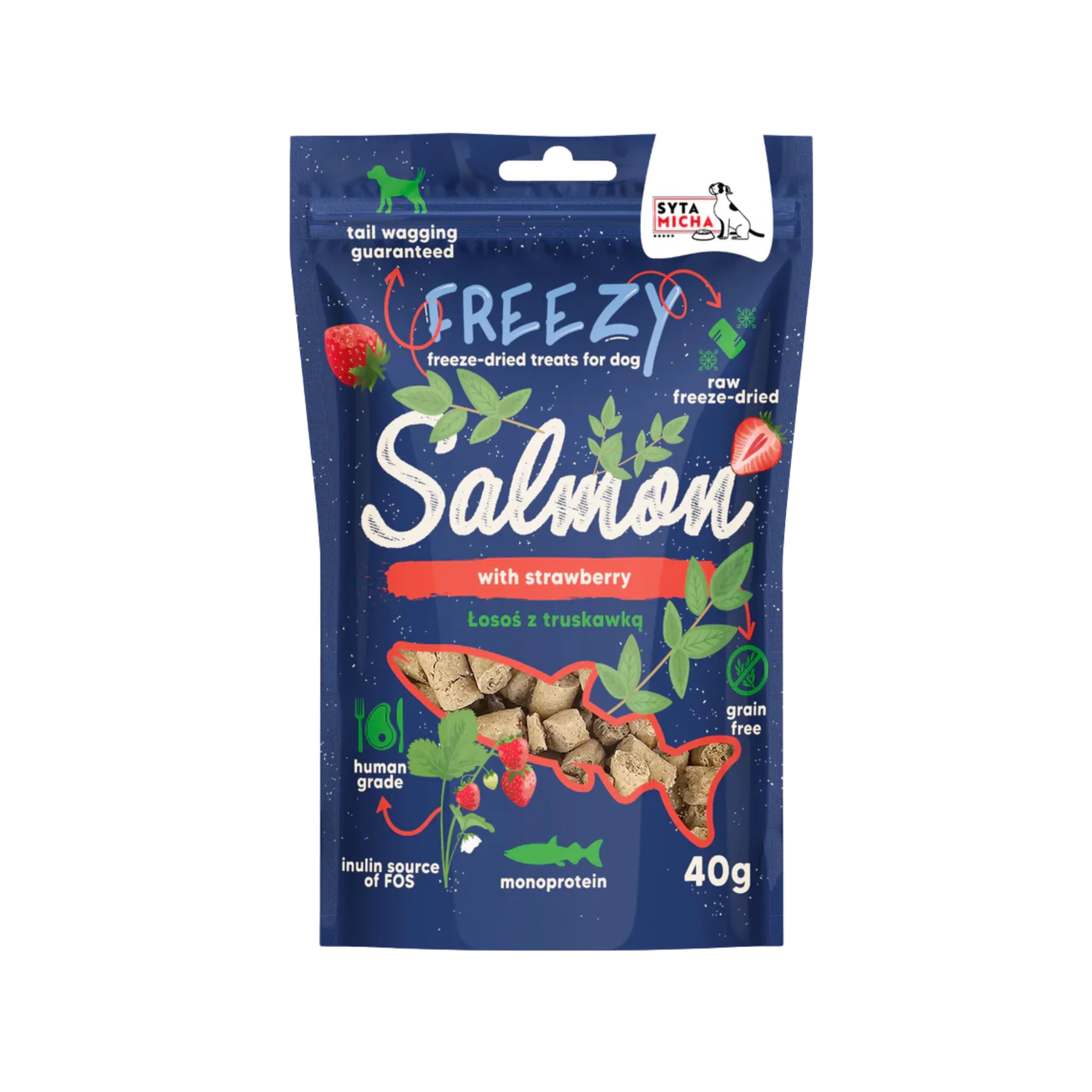 Rogy ořechová pasta pro psa s přídavkem jahod 300g