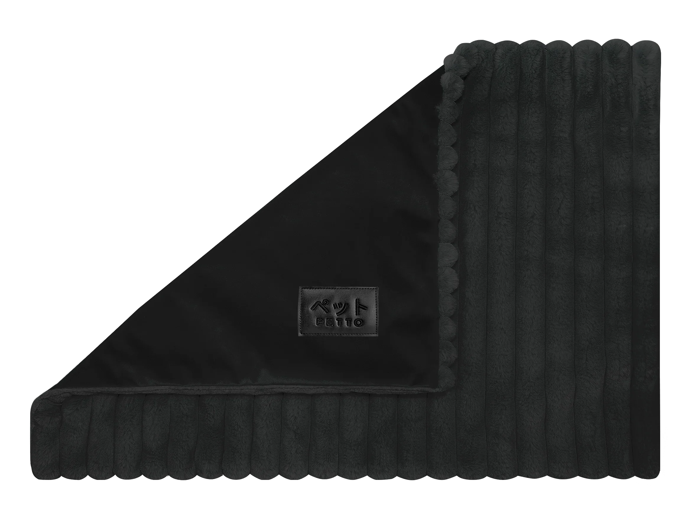 PETTO Mofu Fluffy Kocyk mata dla psa czarny