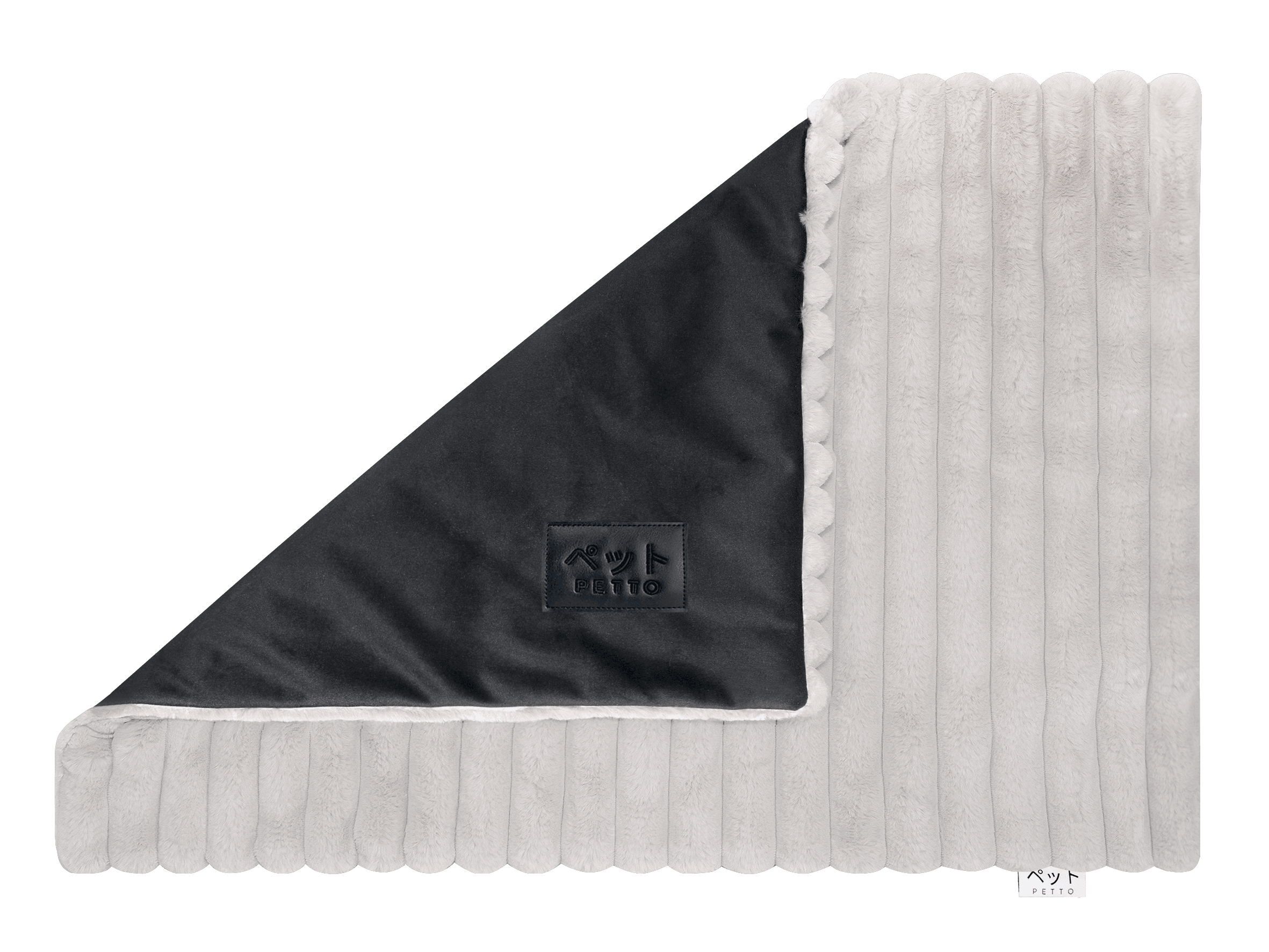 PETTO Mofu Fluffy Kocyk mata dla psa szary/czarny - Petto - Premium gear for your dog and cat. European made
