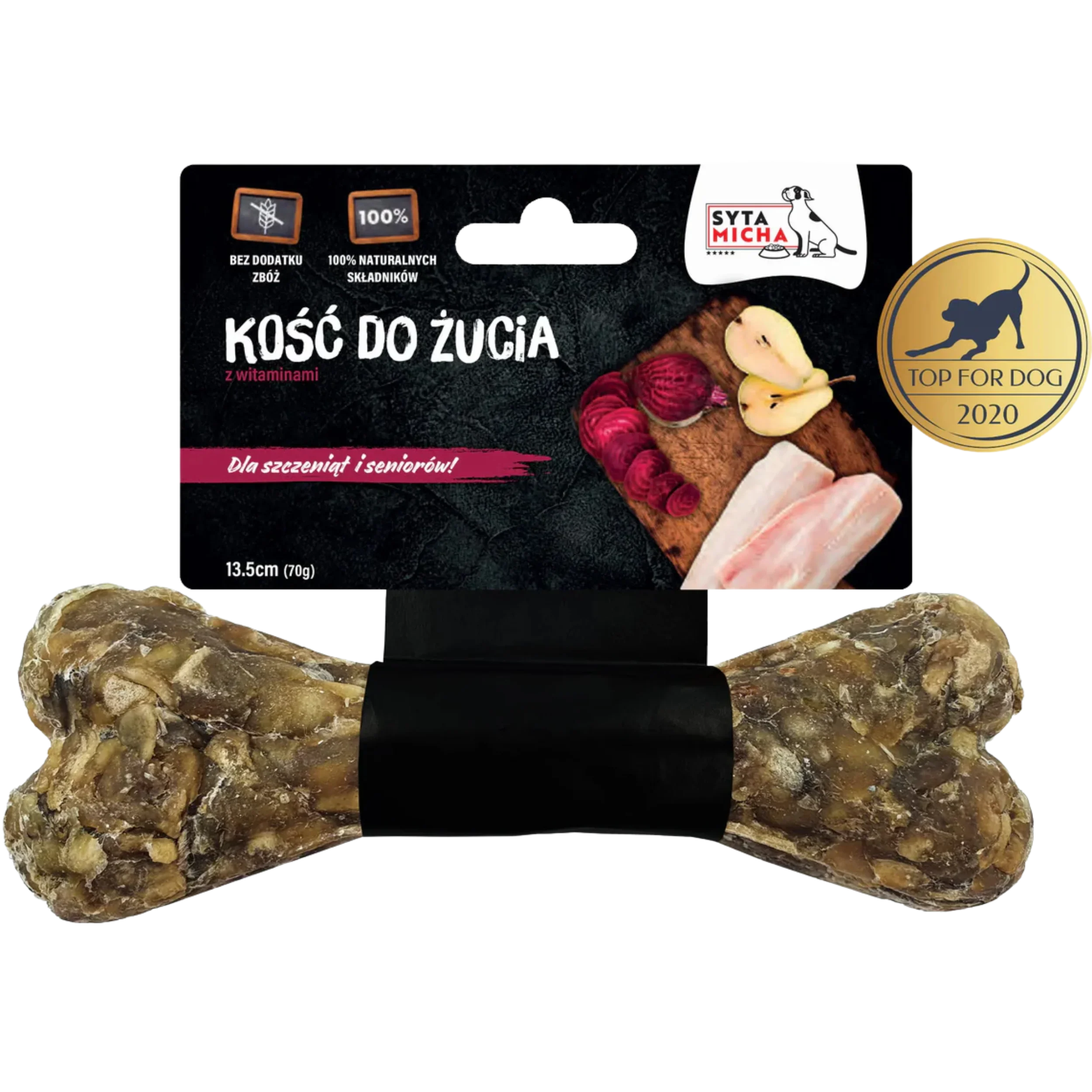Syta Micha Kość do żucia dla psa, szczeniaków i seniorów 13,5 cm