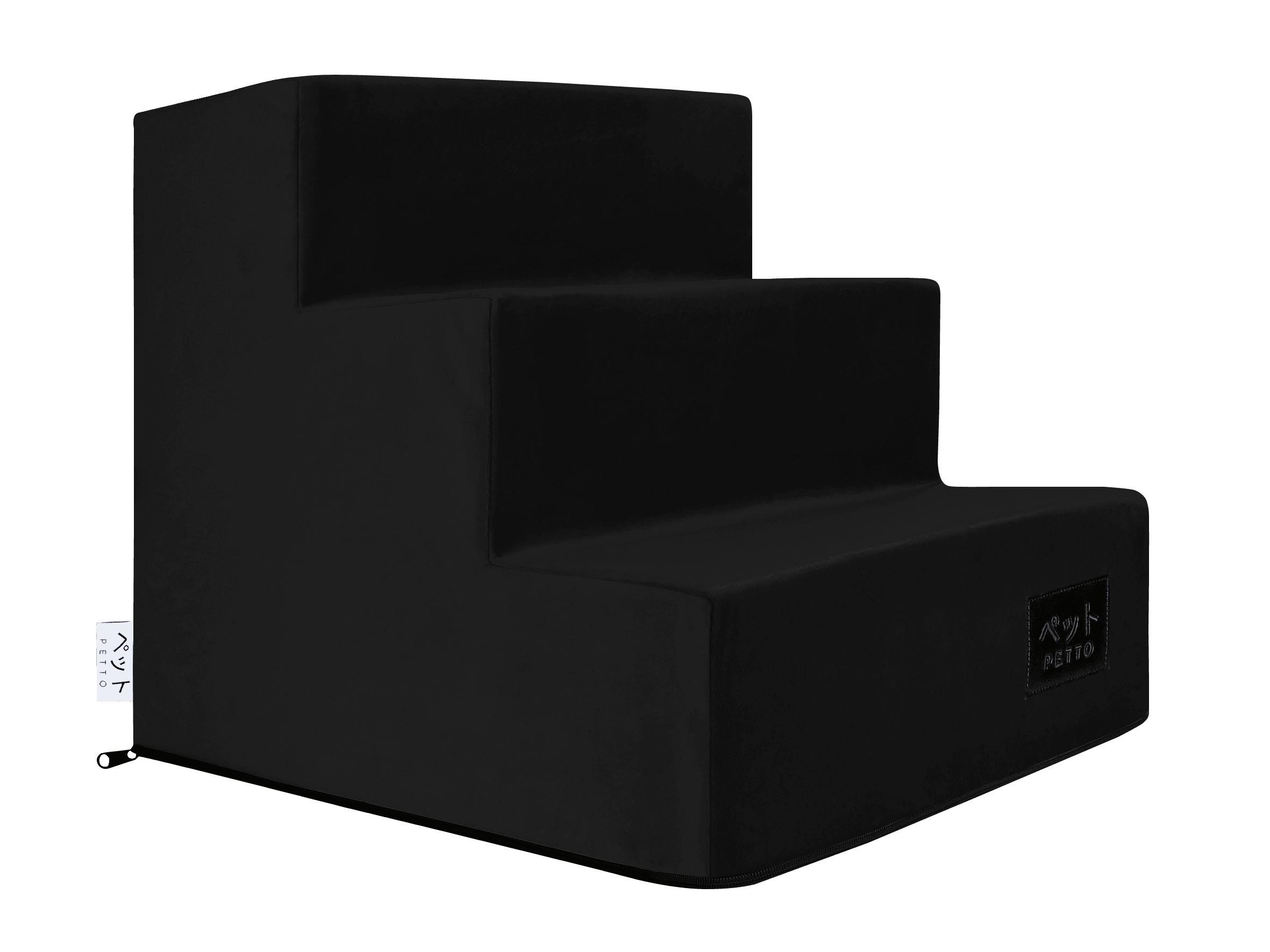 PETTO Takai 3 Velvet Schodki dla psa stopnie czarne - Petto - Premium gear for your dog and cat. European made