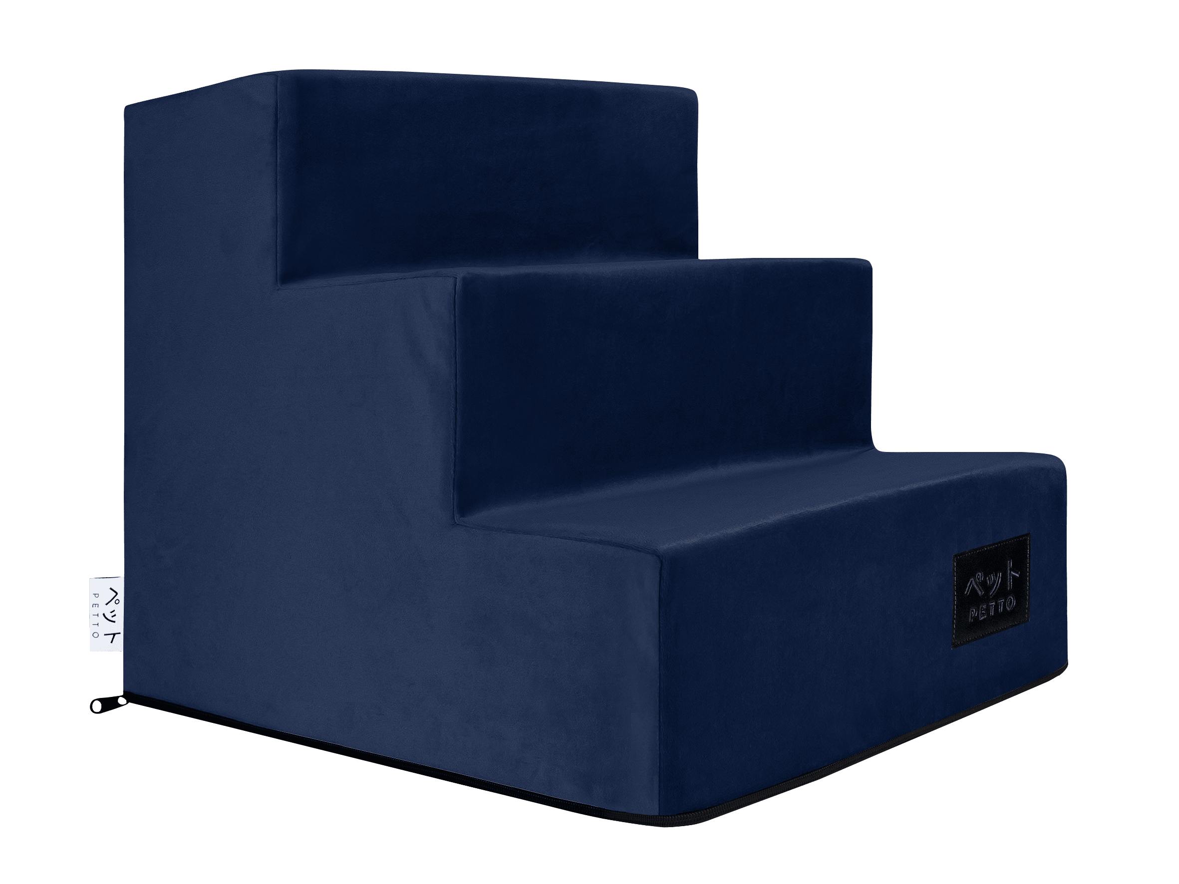 PETTO Takai 3 Velvet Schodki dla psa stopnie granatowe - Petto - Premium gear for your dog and cat. European made