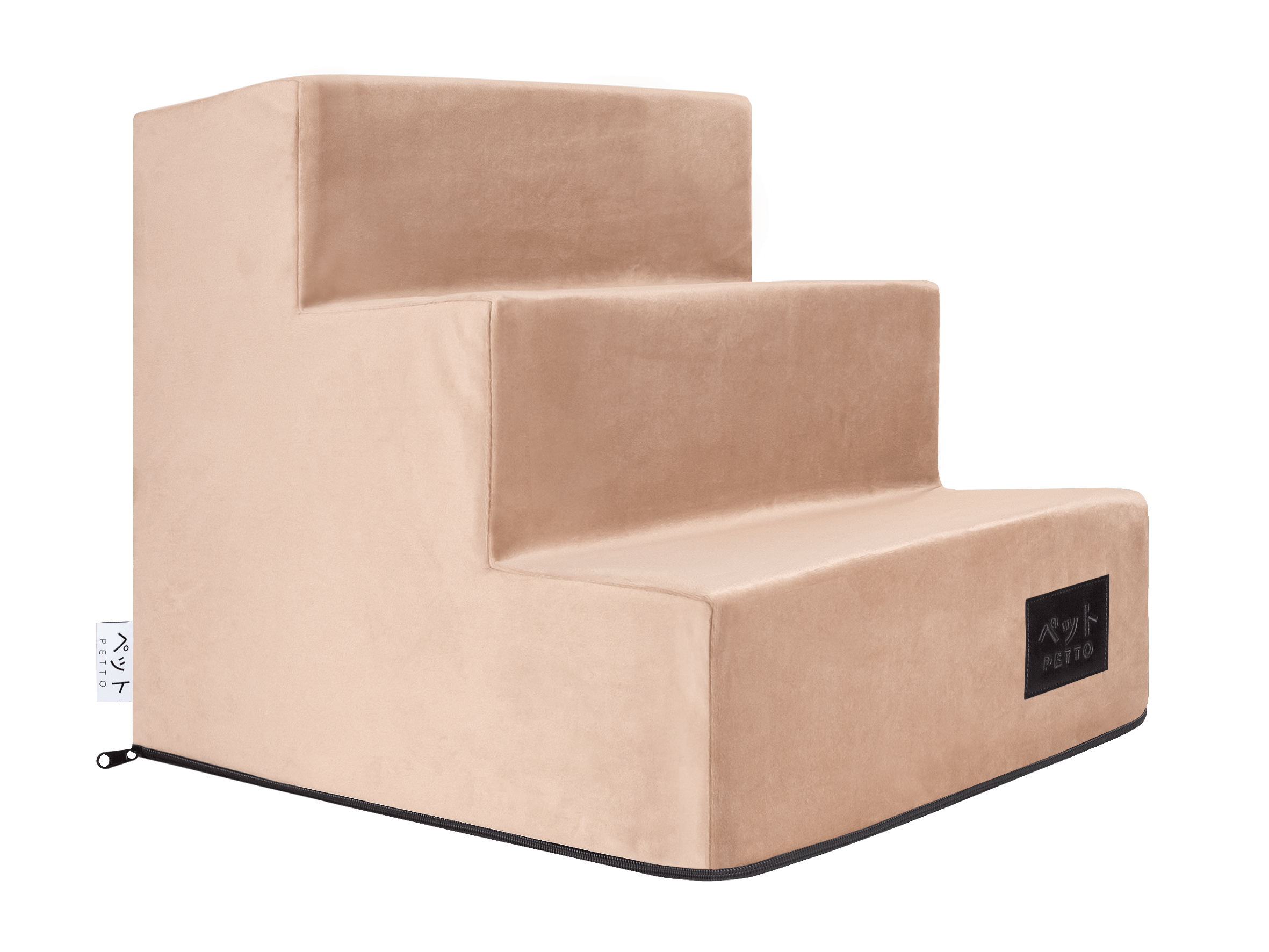 PETTO Takai 3 Velvet Schodki dla psa stopnie beżowe - Petto - Premium gear for your dog and cat. European made