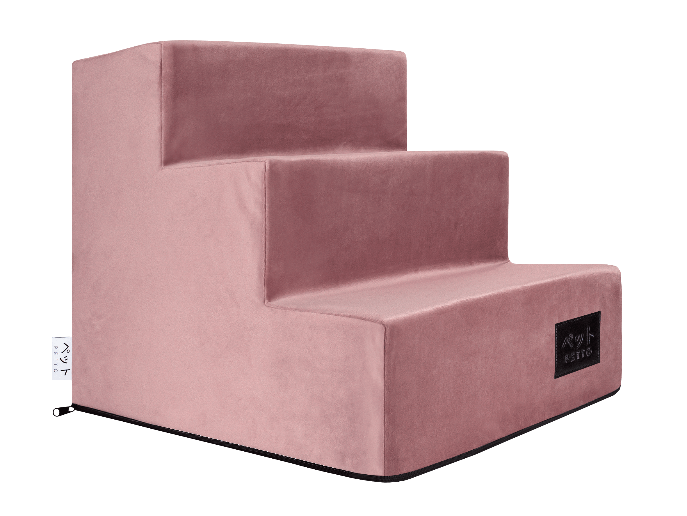 PETTO Takai 3 Velvet Schodki dla psa stopnie ciemnoróżowe - Petto - Premium gear for your dog and cat. European made
