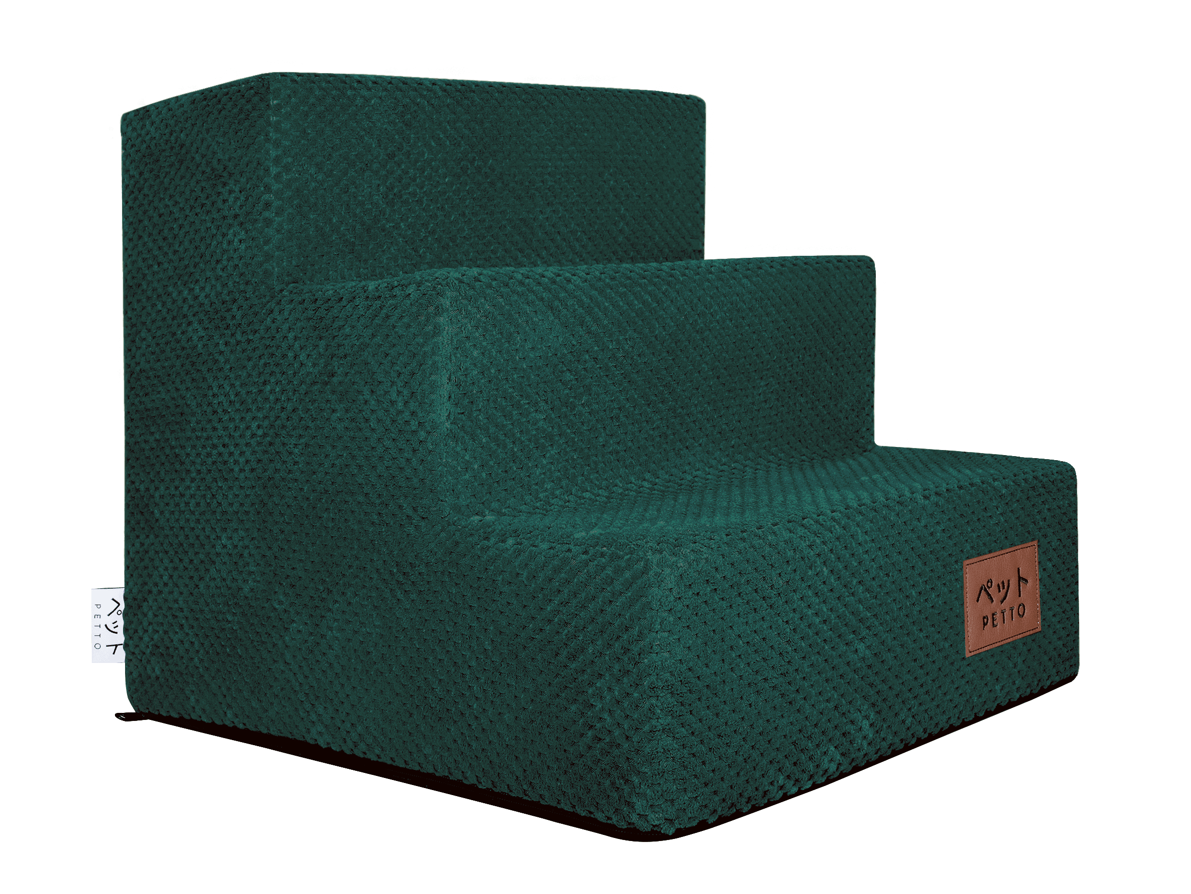 PETTO Schodki dla psa Takai 3 stopnie ciemnozielone - Petto - Premium gear for your dog and cat. European made