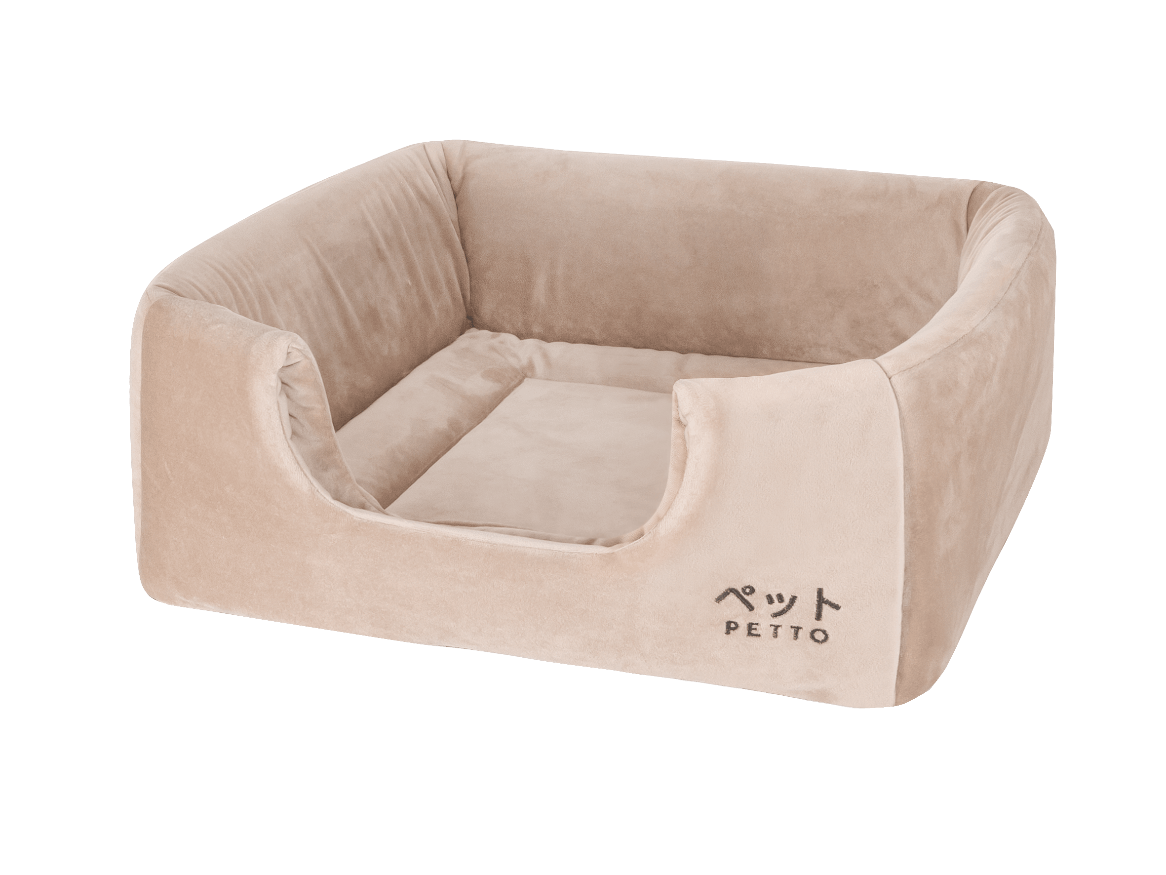 PETTO Domek legowisko 2w1 Uchi Velvet Beżowy - Petto - Premium gear for your dog and cat. European made
