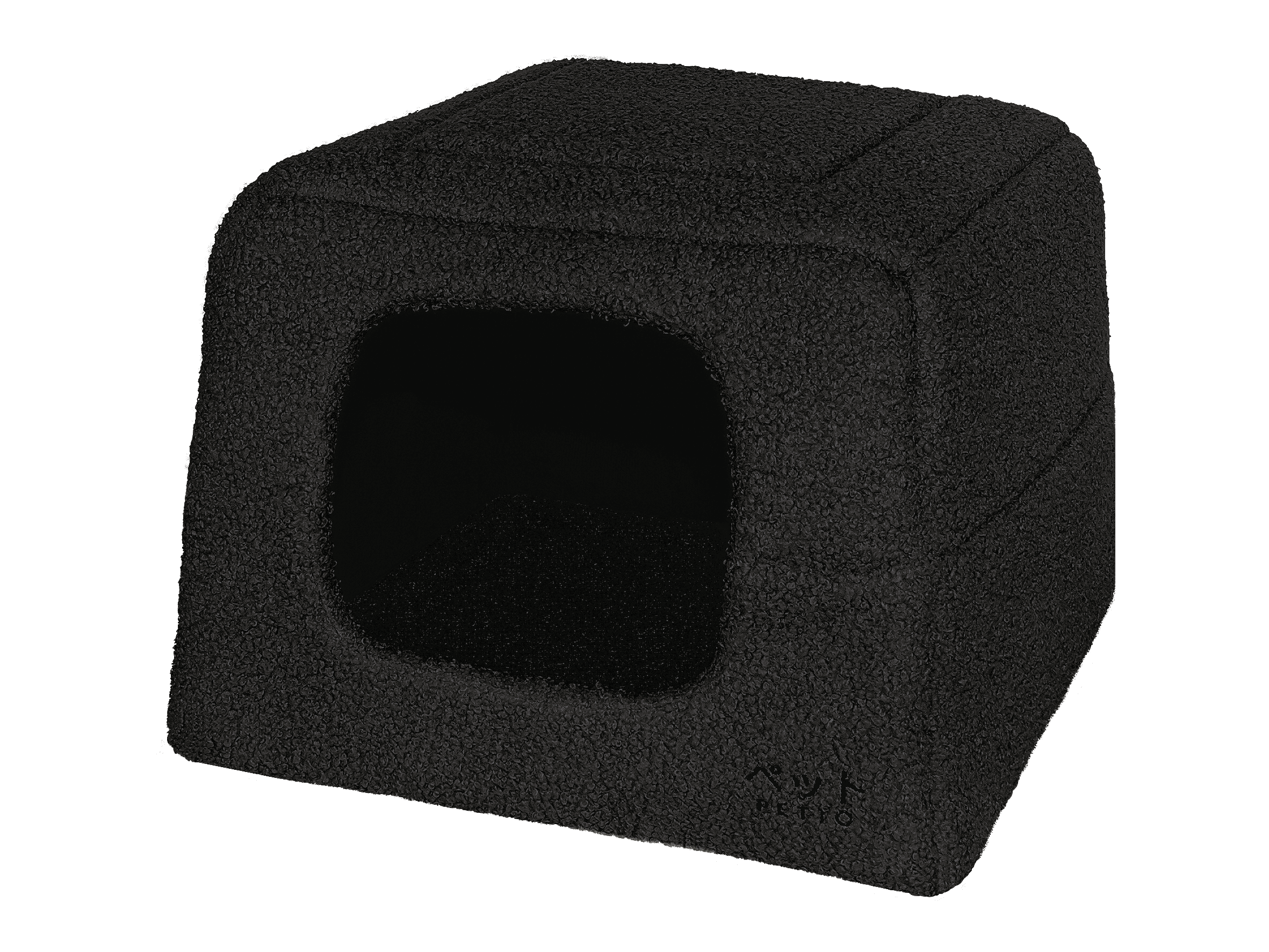 PETTO Domek legowisko 2w1 Uchi Cozy Czarne - Petto - Premium gear for your dog and cat. European made