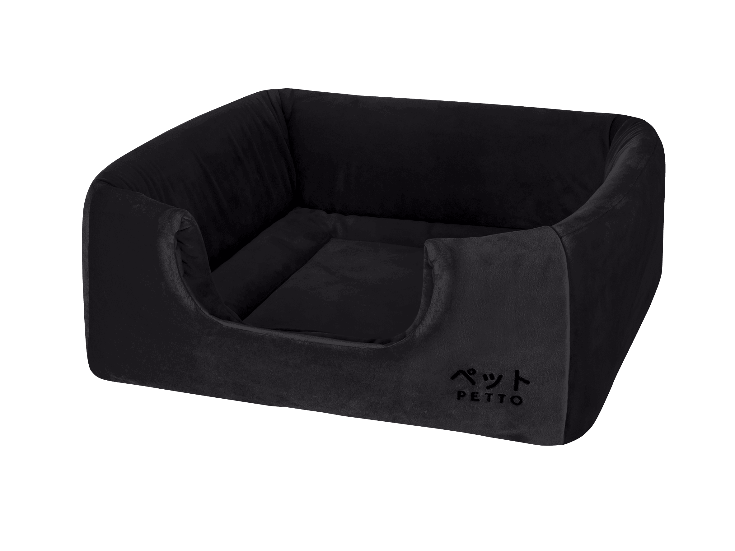 PETTO Domek legowisko 2w1 Uchi Velvet Czarny - Petto - Premium gear for your dog and cat. European made
