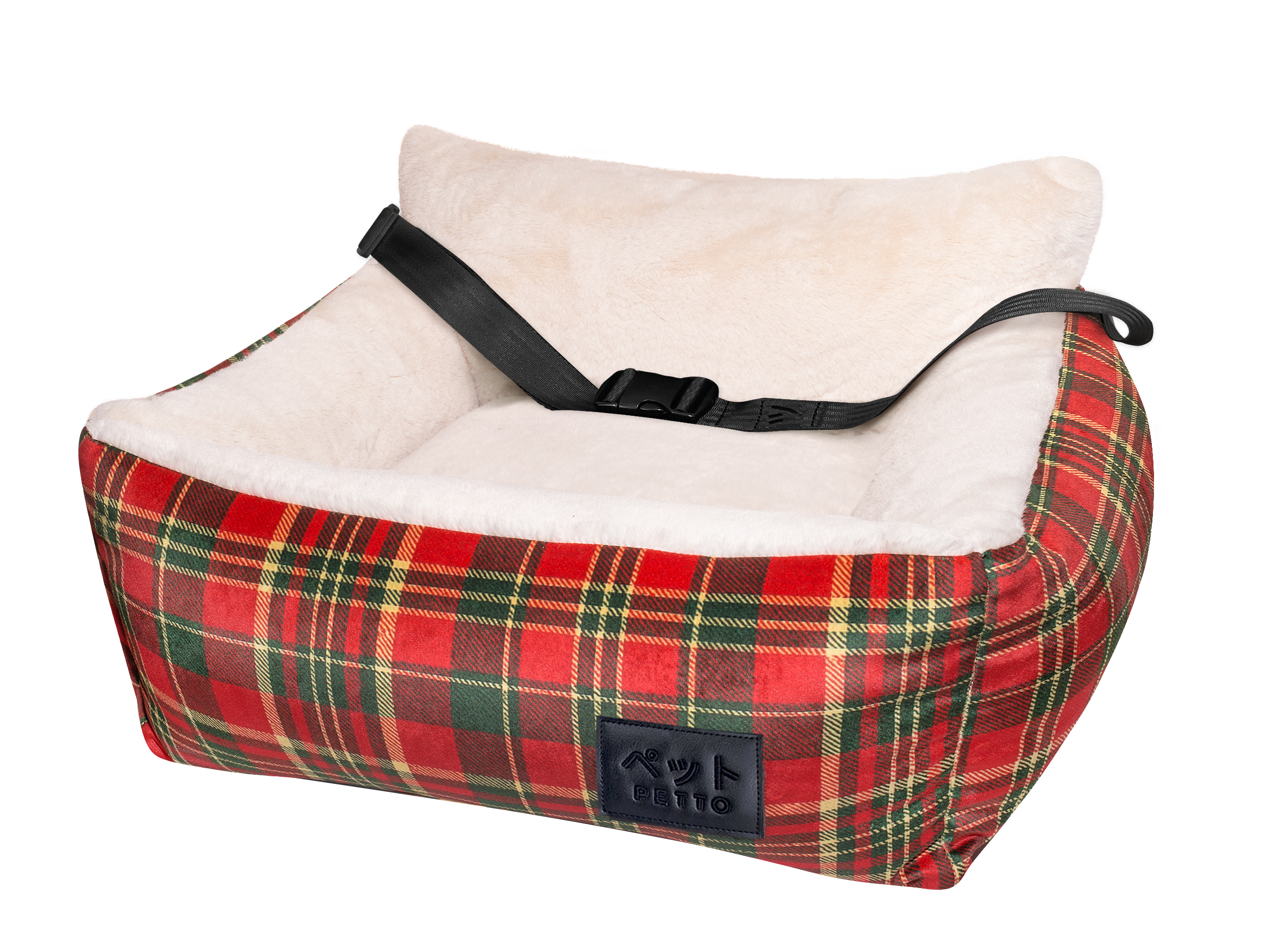 PETTO Oi Fluffy Christmas siedzisko samochodowe fotelik dla psa