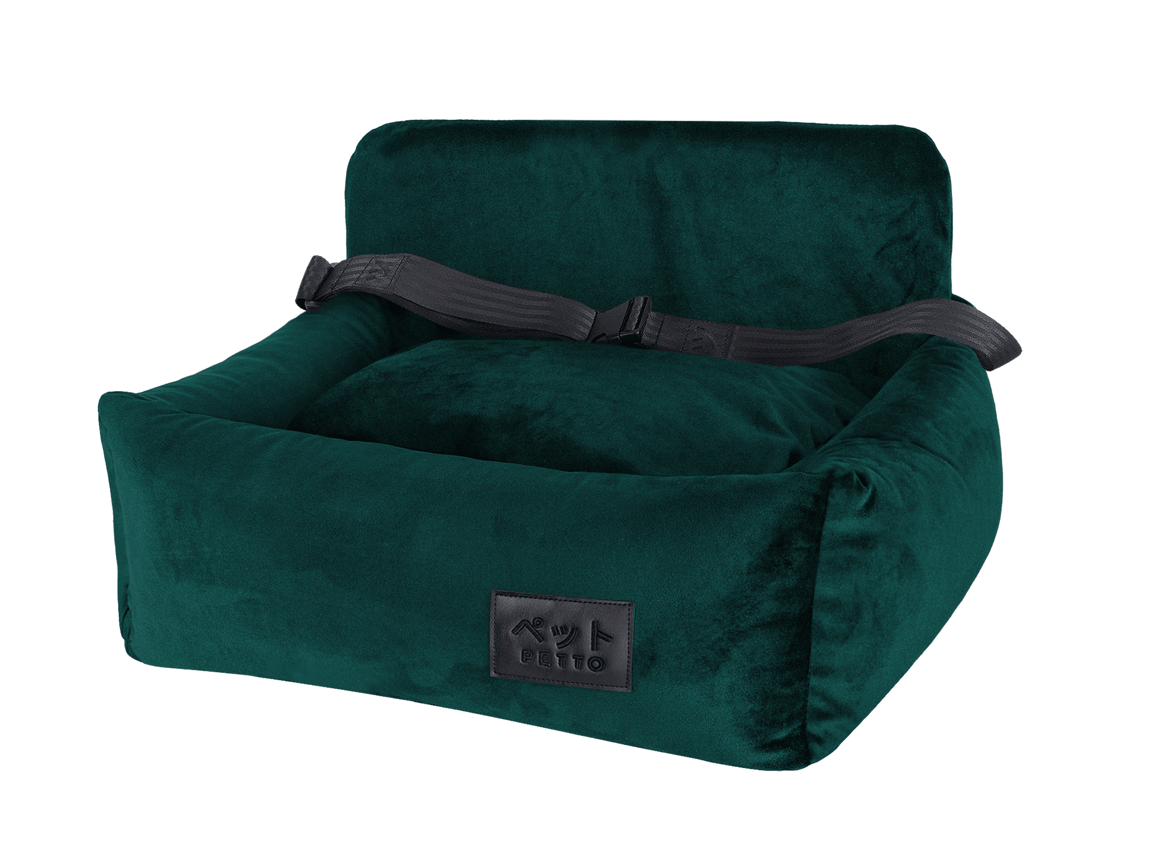 PETTO Oi Single siedzisko samochodowe fotelik dla psa ciemnozielony - Petto - Premium gear for your dog and cat. European made