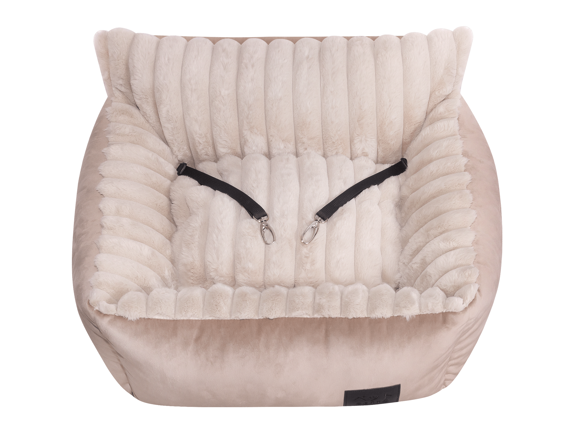 PETTO Oi Fluffy siedzisko samochodowe fotelik dla psa beżowy - Petto - Premium gear for your dog and cat. European made