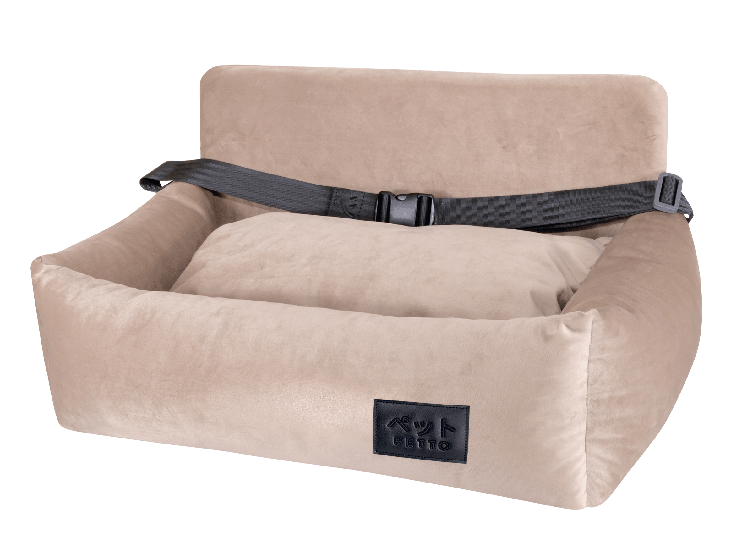 PETTO Oi Duo siedzisko samochodowe fotelik dla psa beżowy - Petto - Premium gear for your dog and cat. European made