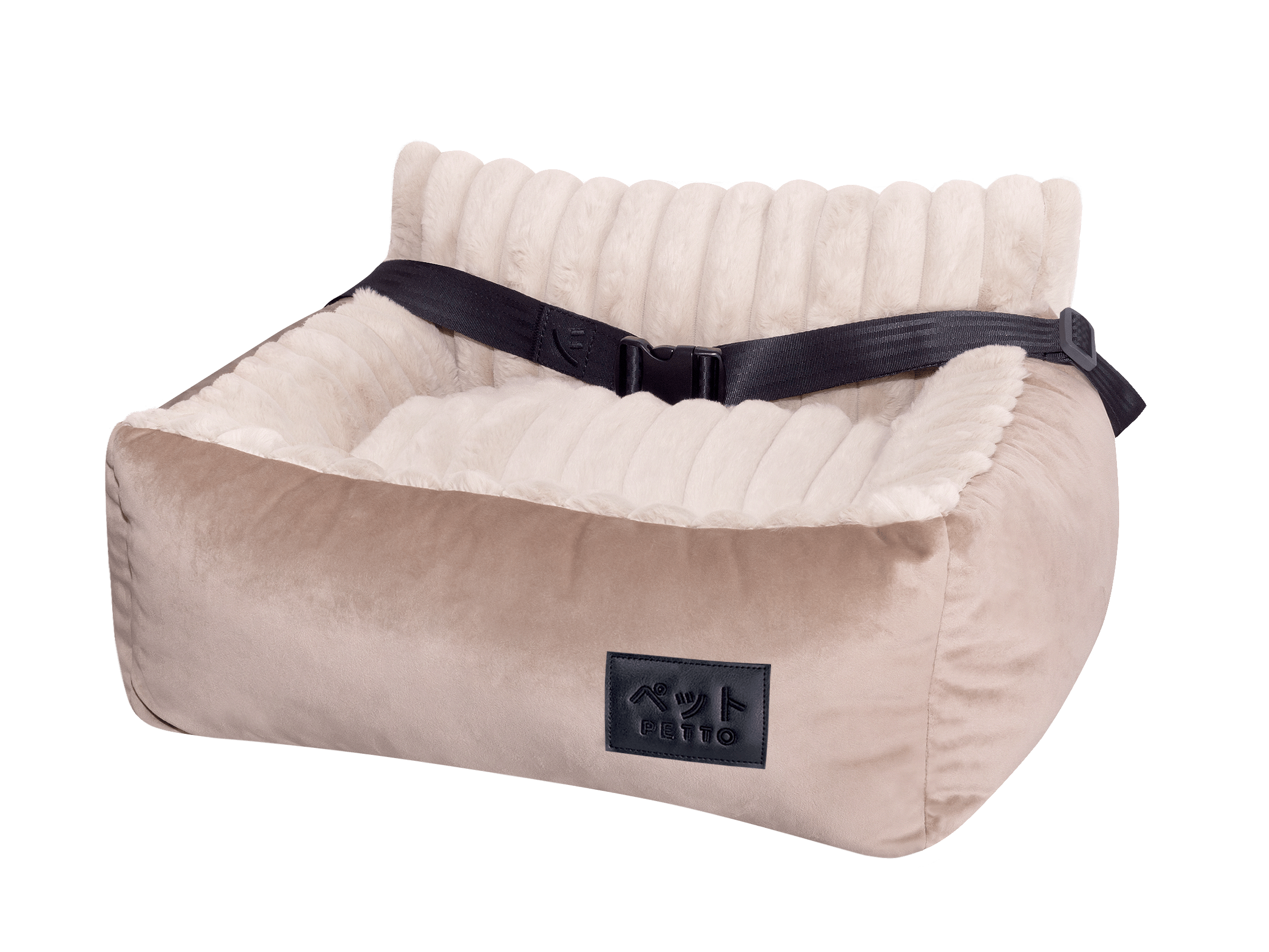 PETTO Oi Fluffy siedzisko samochodowe fotelik dla psa beżowy - Petto - Premium gear for your dog and cat. European made