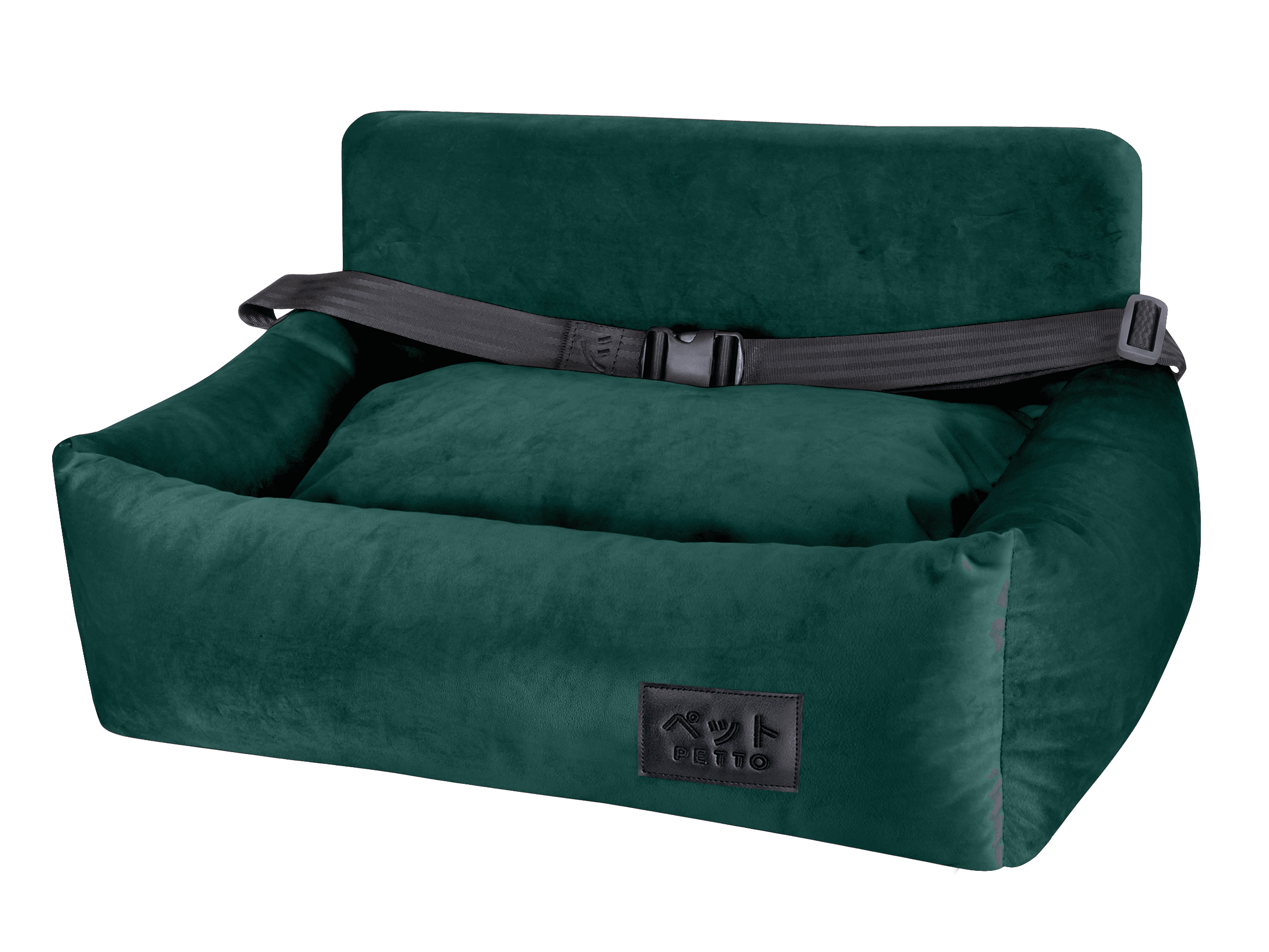 PETTO Oi Duo siedzisko samochodowe fotelik dla psa ciemnozielony - Petto - Premium gear for your dog and cat. European made