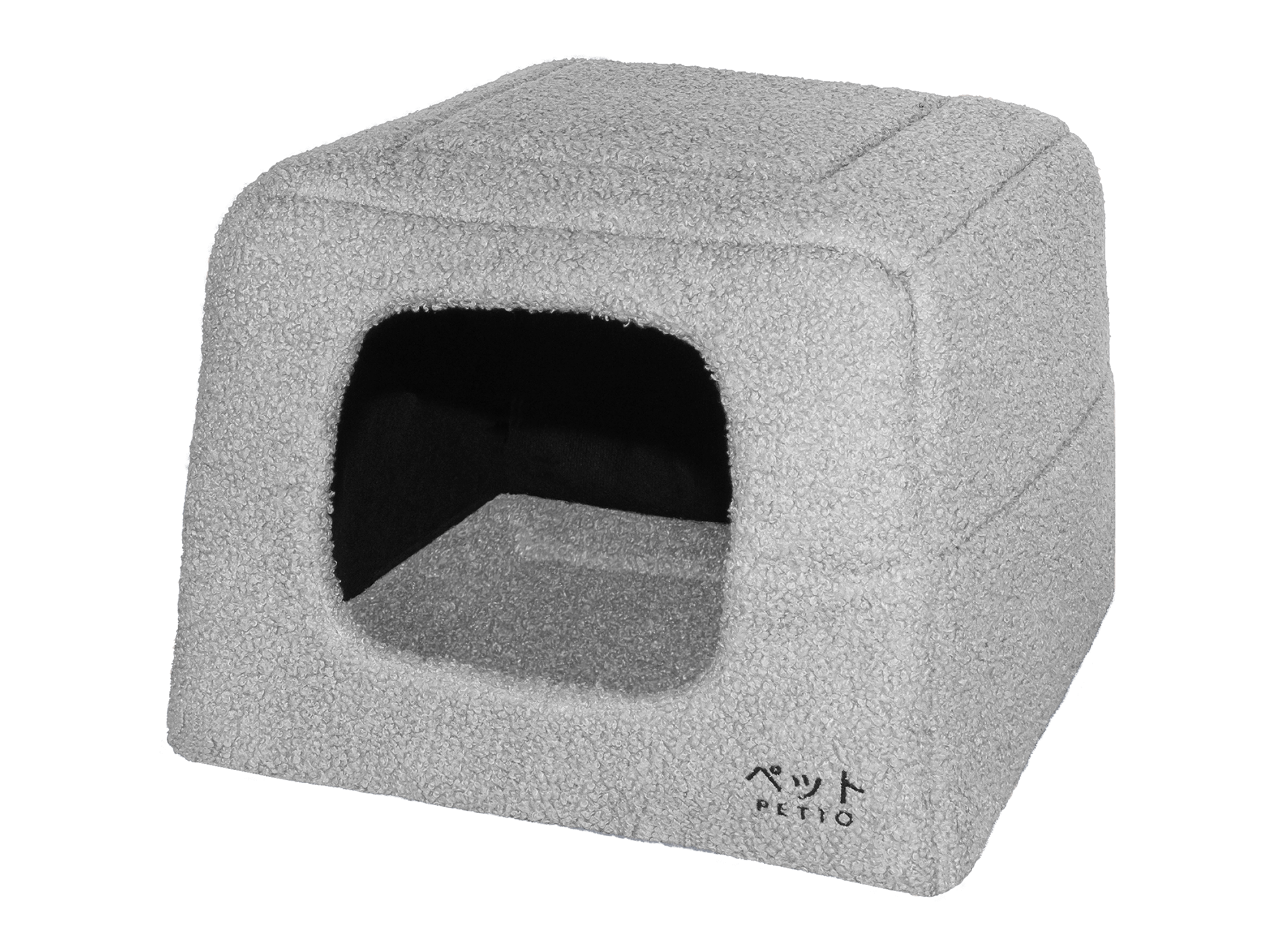 PETTO Domek legowisko 2w1 Uchi Cozy Szare - Petto - Premium gear for your dog and cat. European made