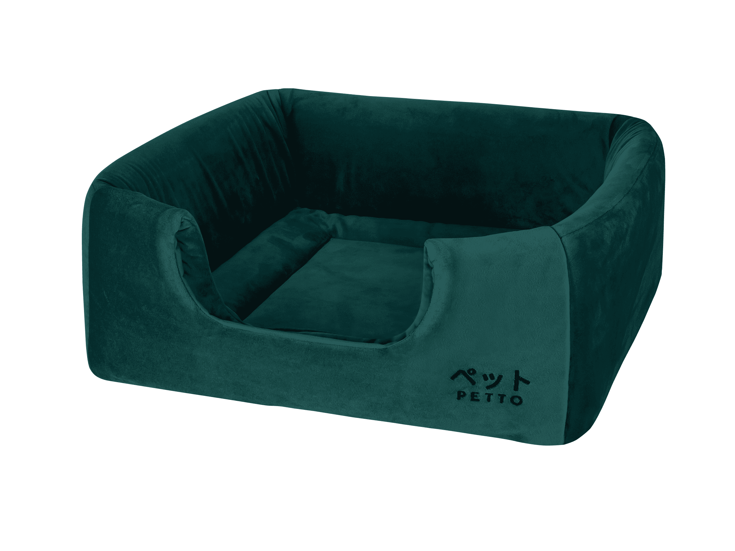 PETTO Domek legowisko 2w1 Uchi Velvet Ciemnozielony - Petto - Premium gear for your dog and cat. European made