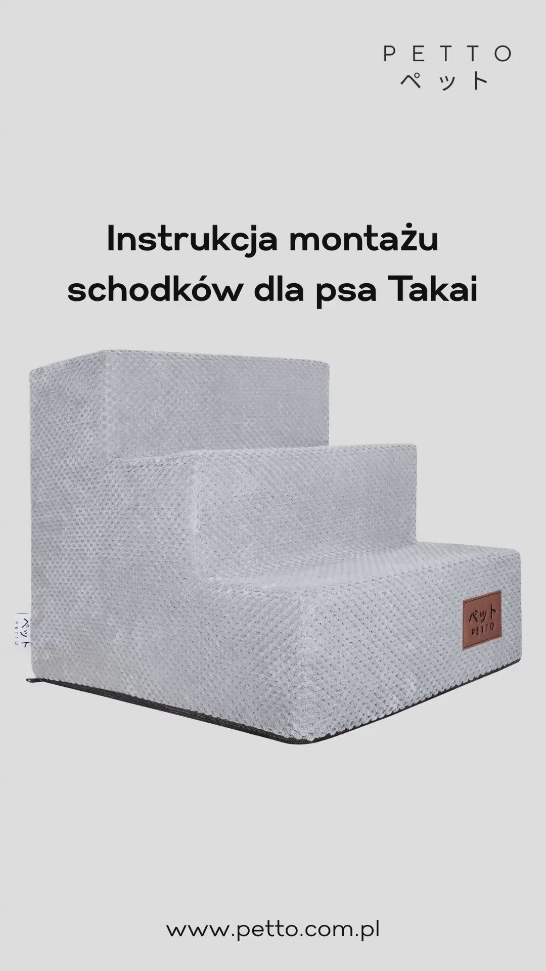 Jak zamontować pokrowiec na schodki dla psa Takai
