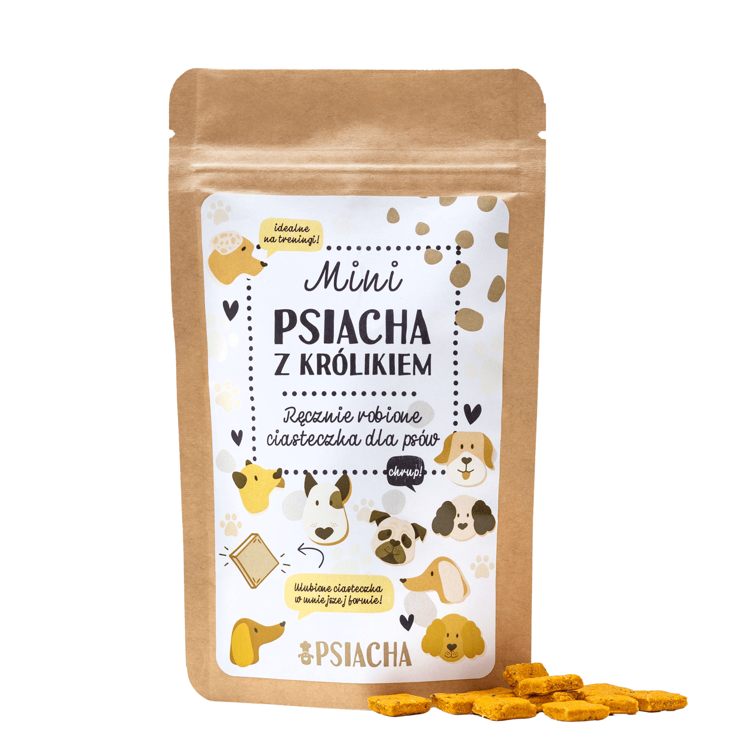 Psiacha mini s králíkem 80g přírodní pamlsky pro psa