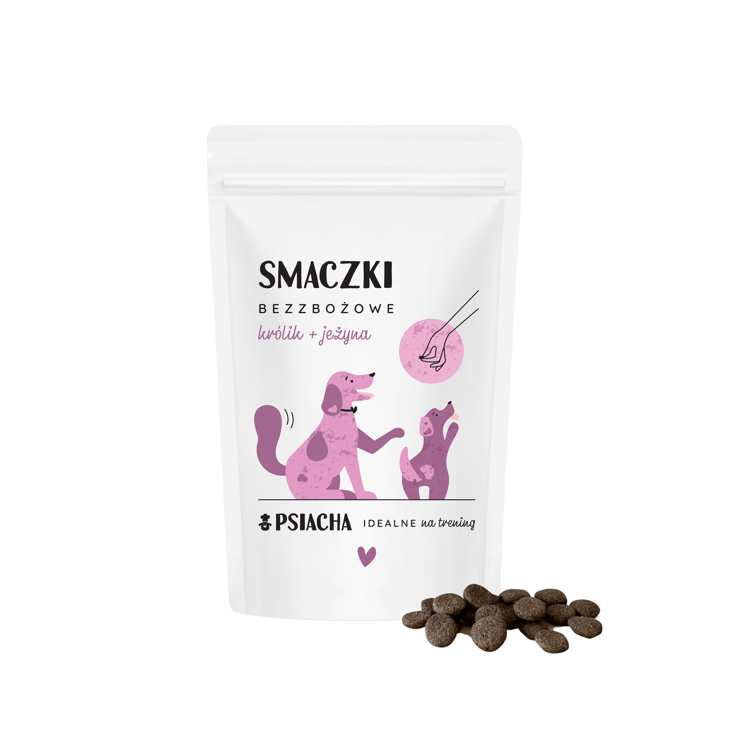 Psiacha smaczki bezzbożowe z królikiem 80g idealne na trening dla psa