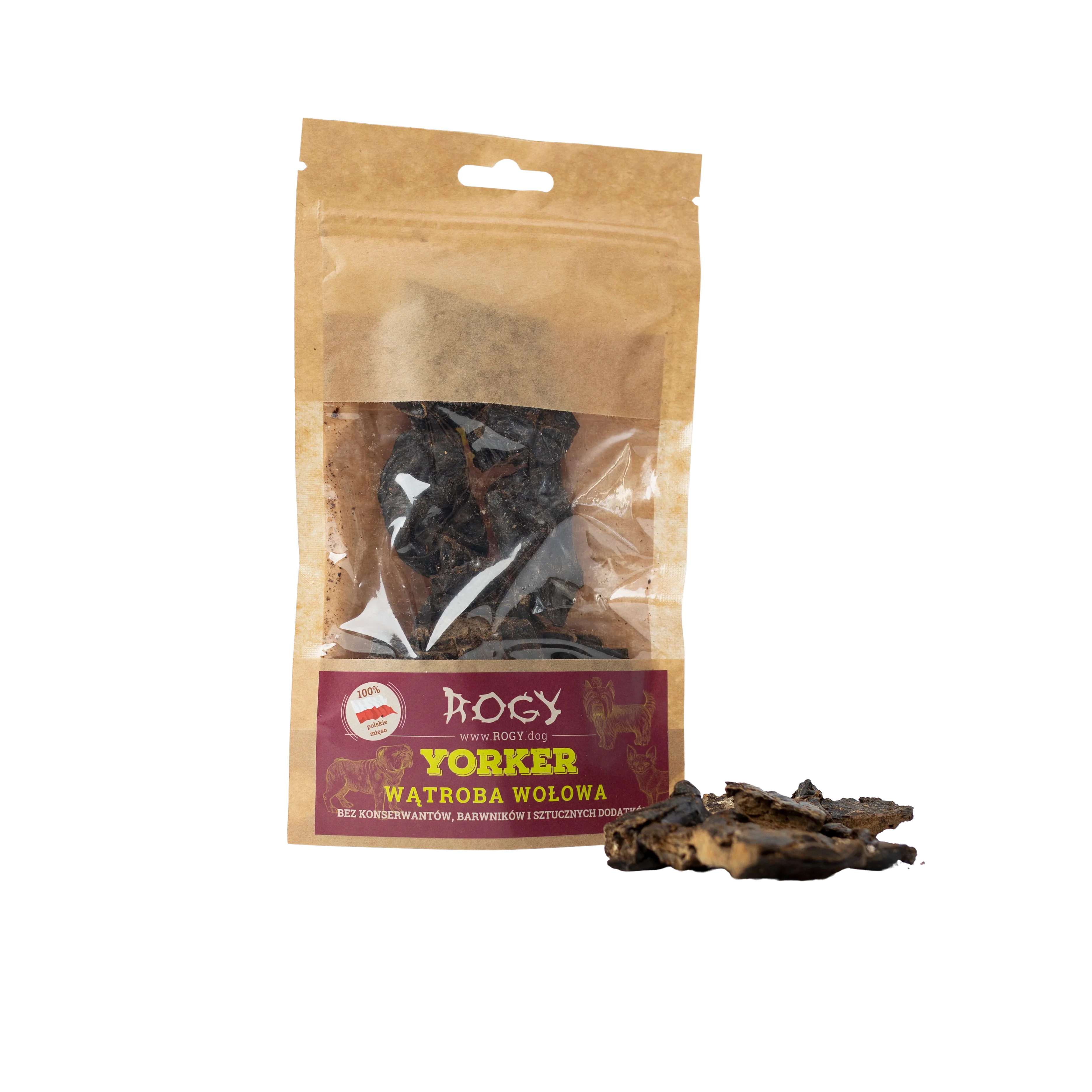 Rogy yorker wątroba wołowa 80g