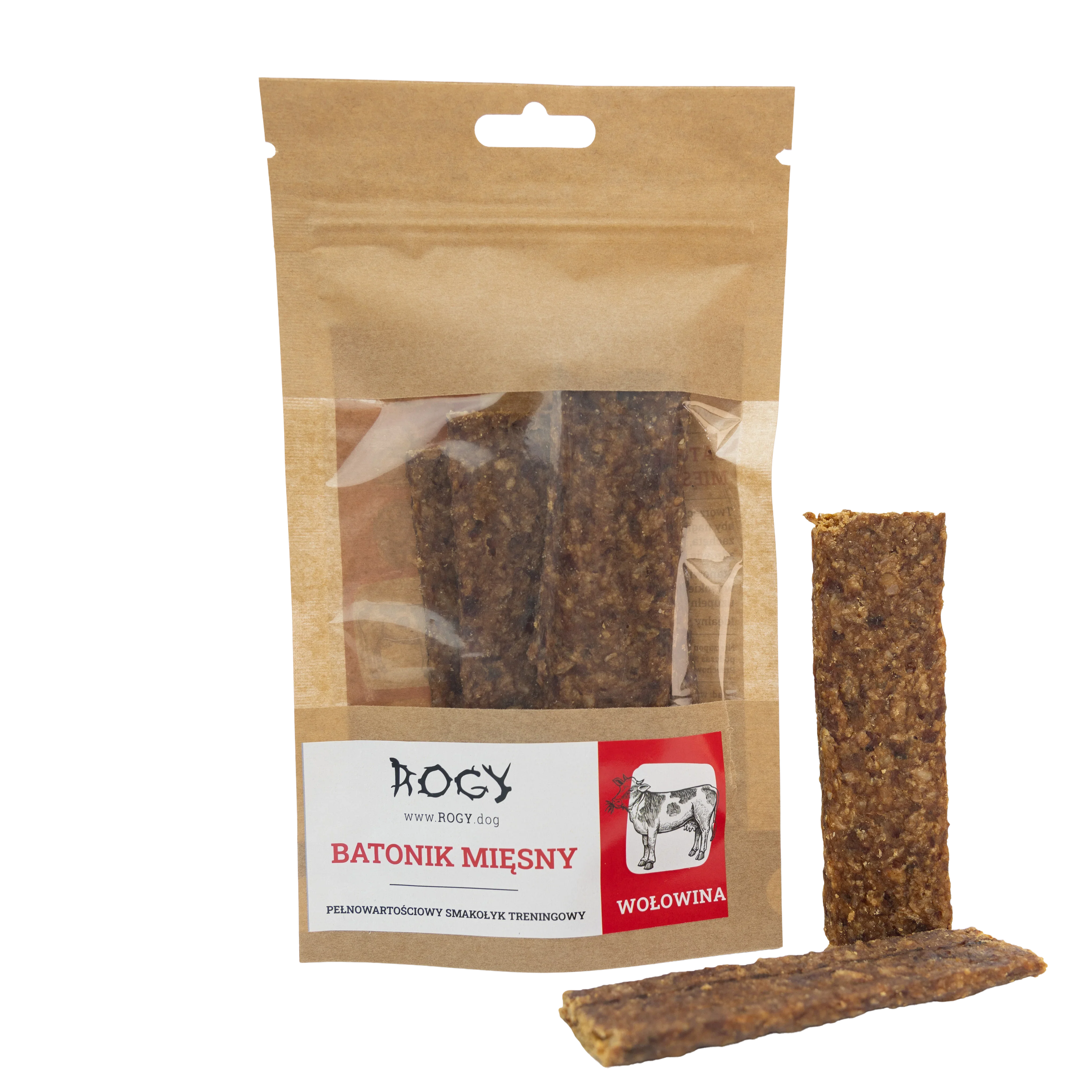 Rogy batonik mięsny wołowina 80g
