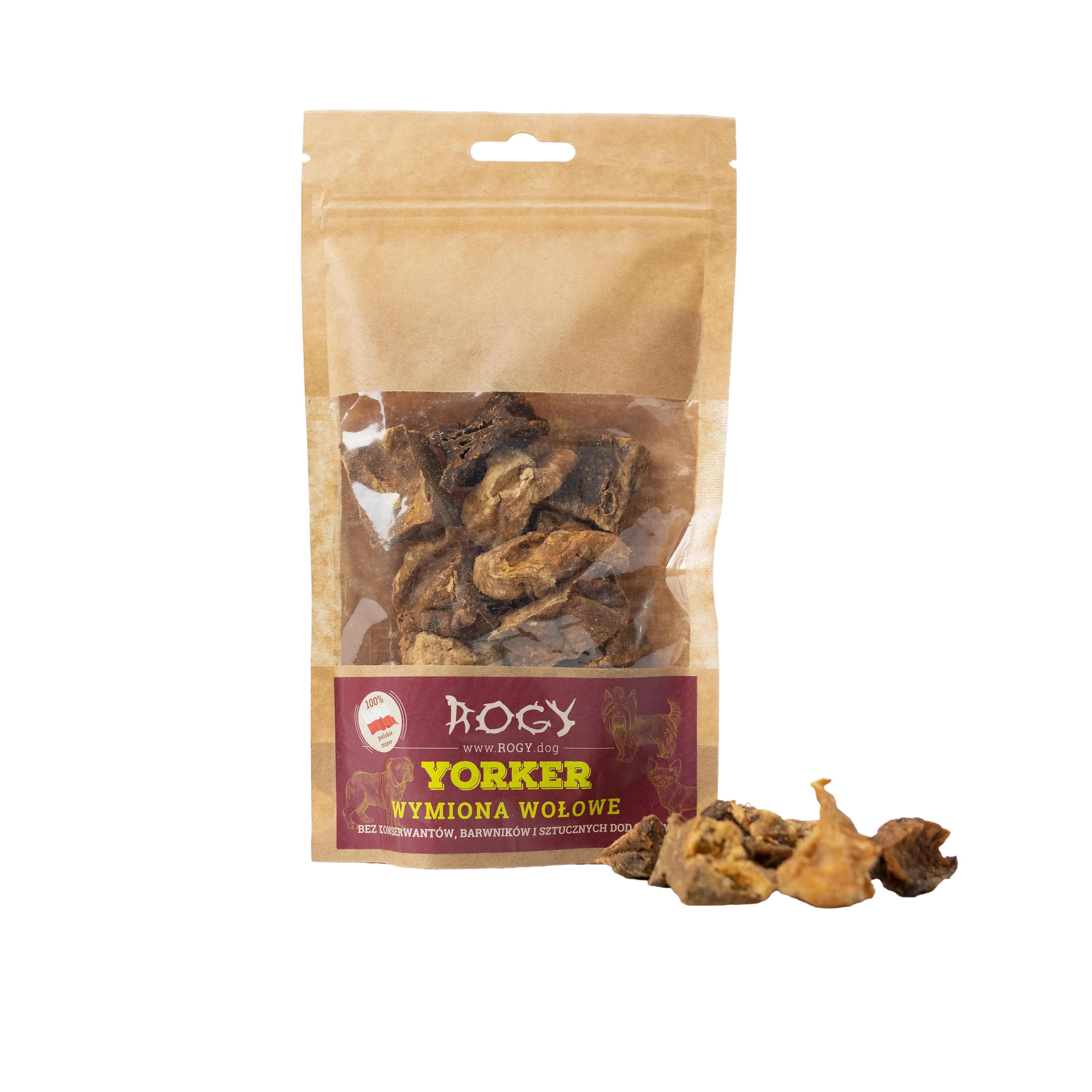 Rogy yorker wymiona wołowe 80g