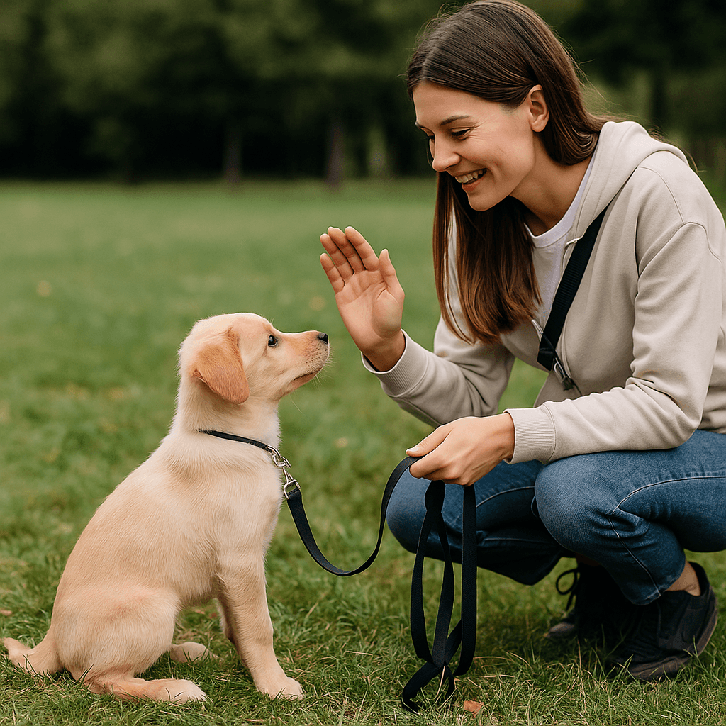 spacer z labradorem