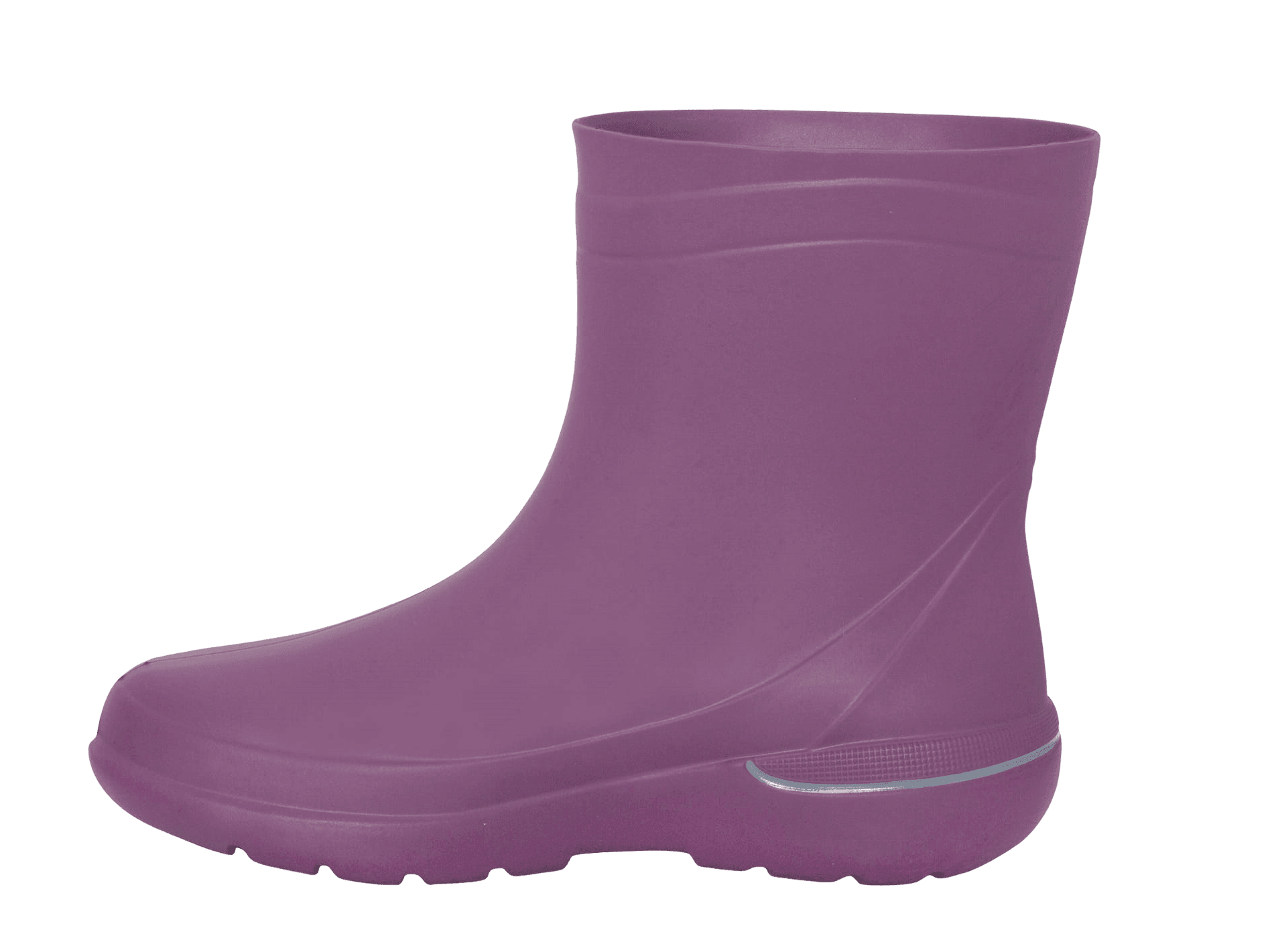 ZETPOL Damen Gummistiefel EVA Pflaume Wärmeeinlage grau