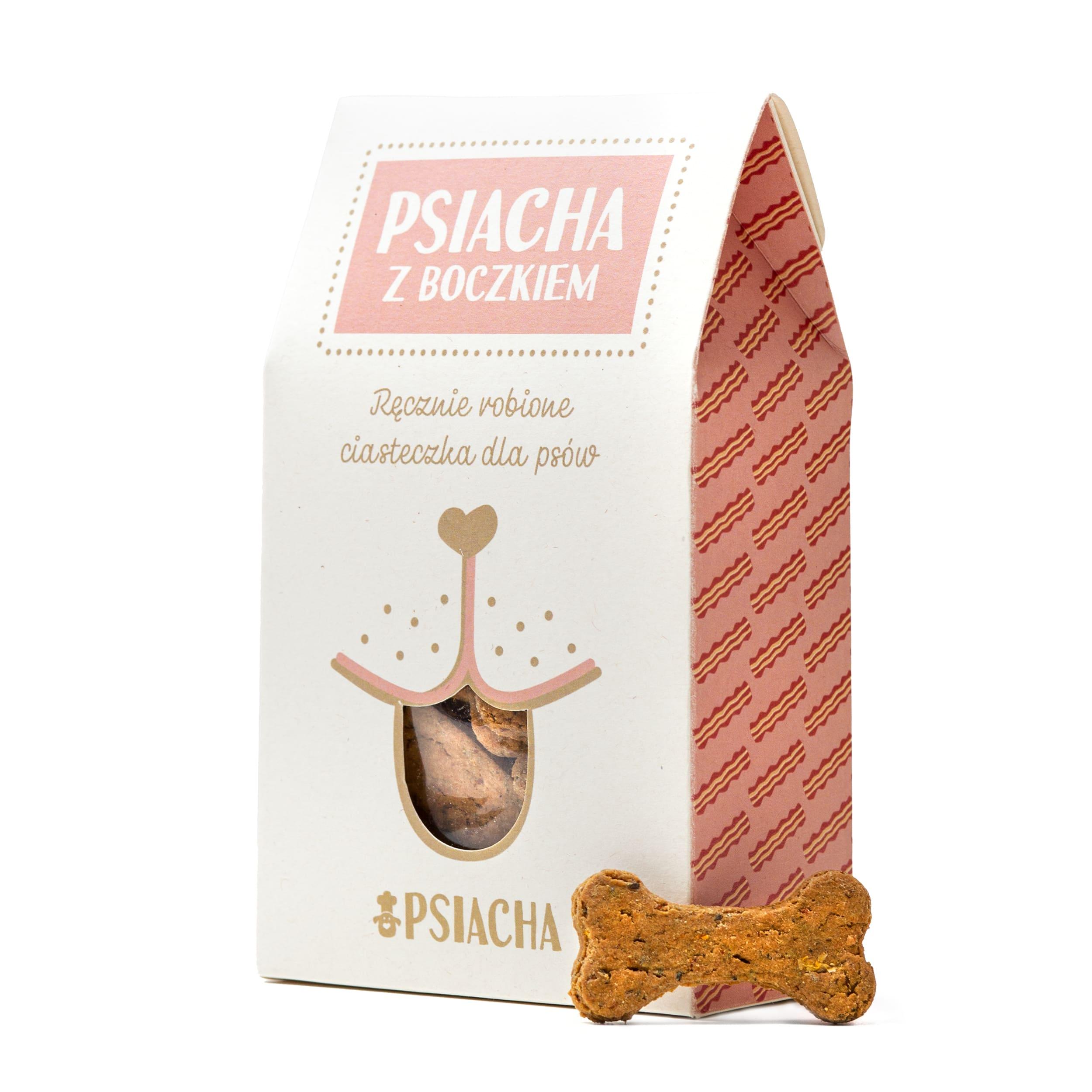 Psiacha z boczkiem 100g naturalne przysmaki dla psa - Petto - Premium gear for your dog and cat. European made