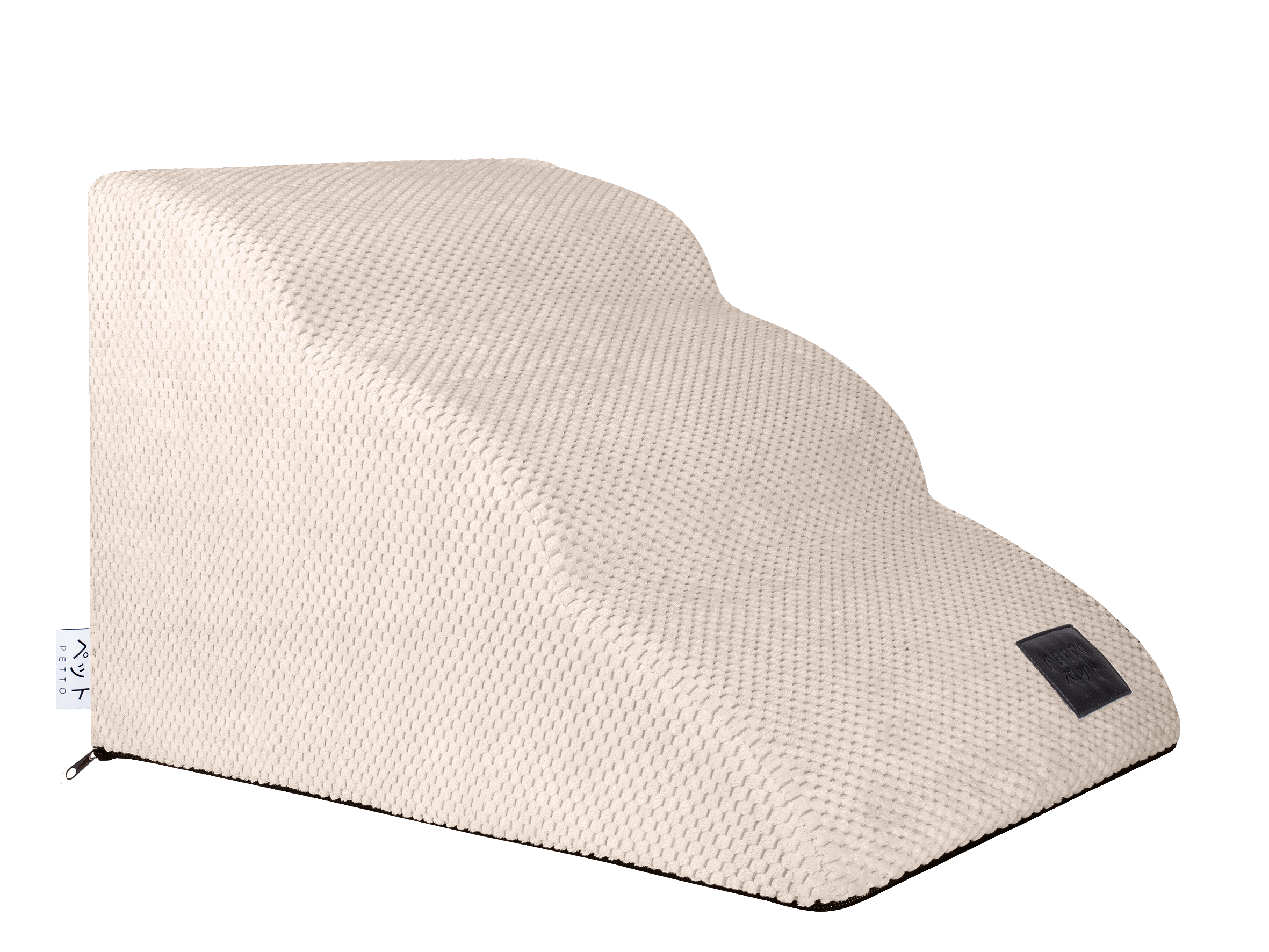 PETTO Takai 3 Velvet Dog Stairs Beige 