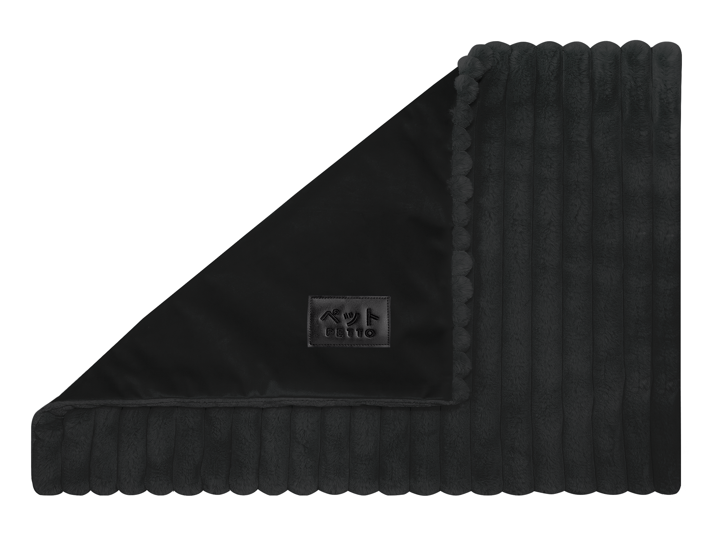 PETTO Mofu Fluffy Kocyk mata dla psa czarny