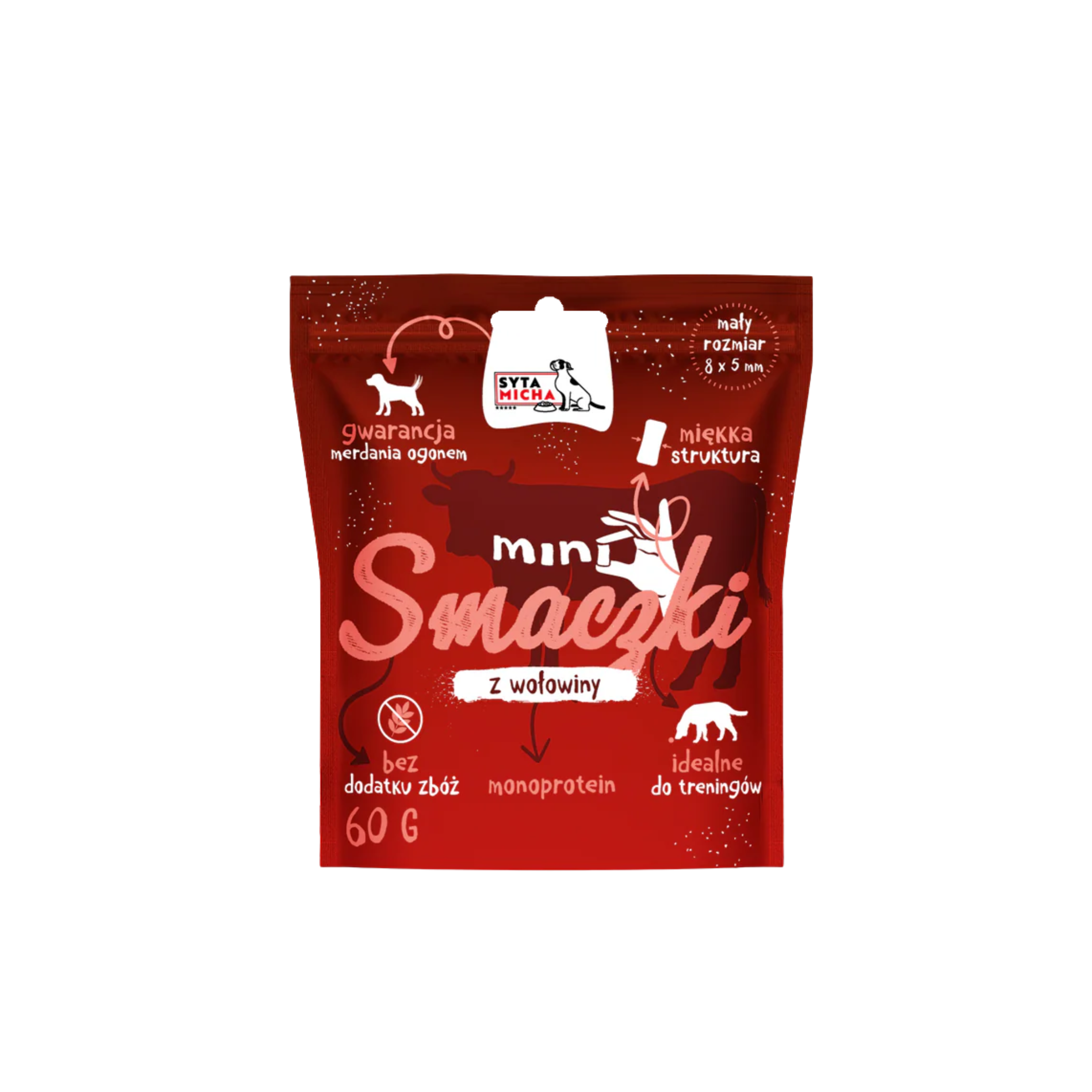 Syta Micha MINI smaczki z wołowiny 60g