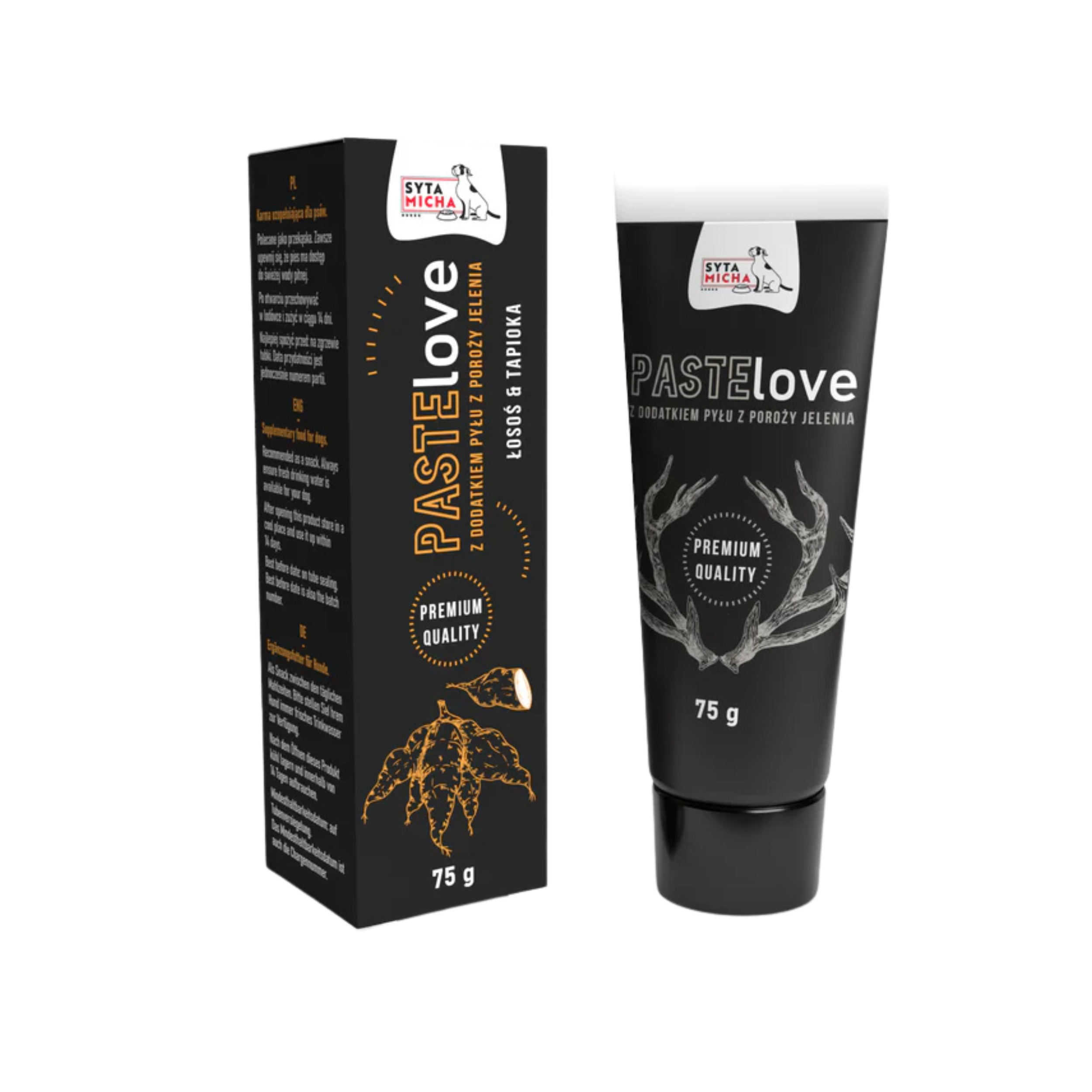 Syta Micha PasteLOVE - mięsna pasta łosoś z tapioką 75g
