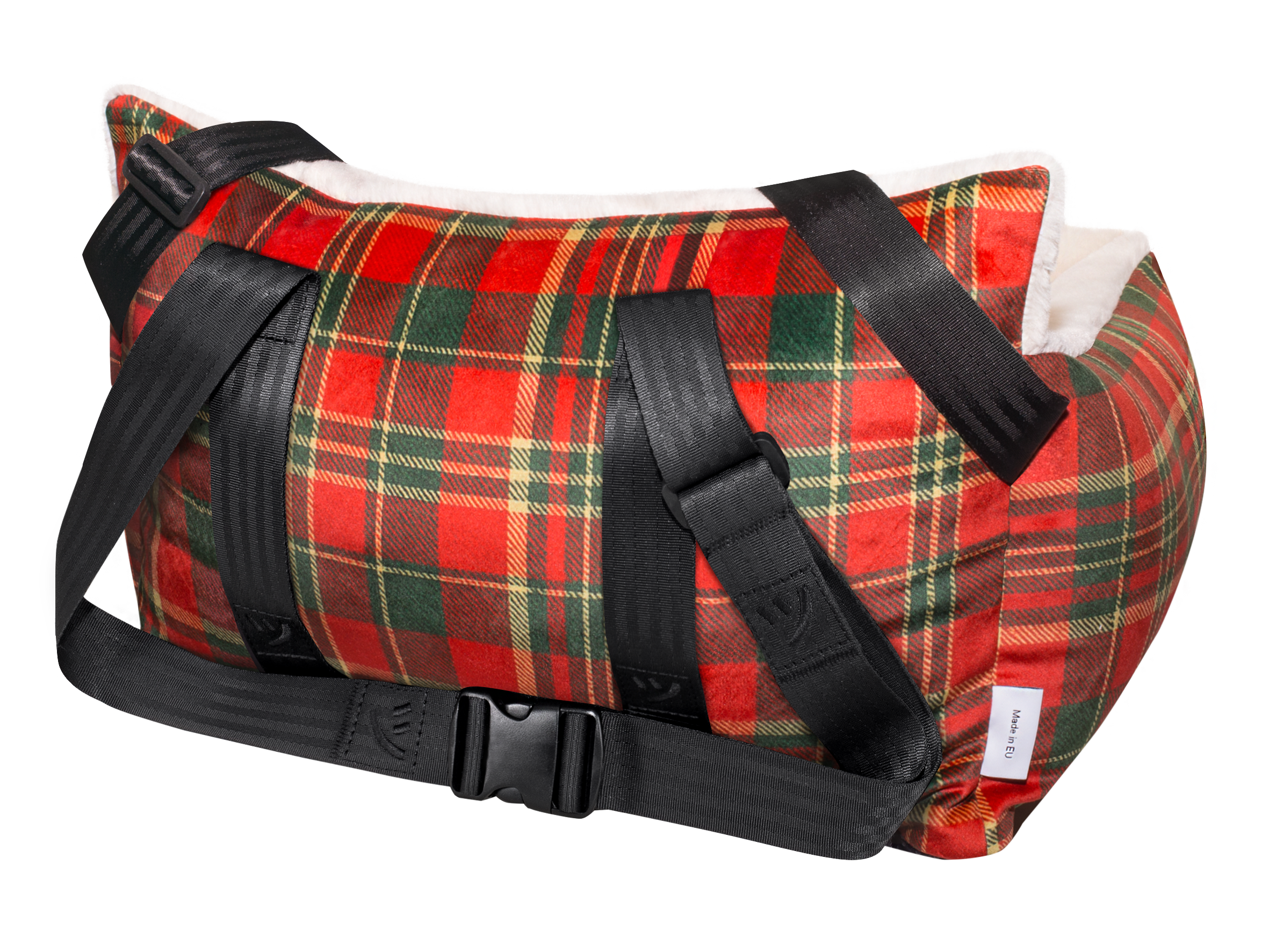 PETTO Oi Fluffy Christmas siedzisko samochodowe fotelik dla psa