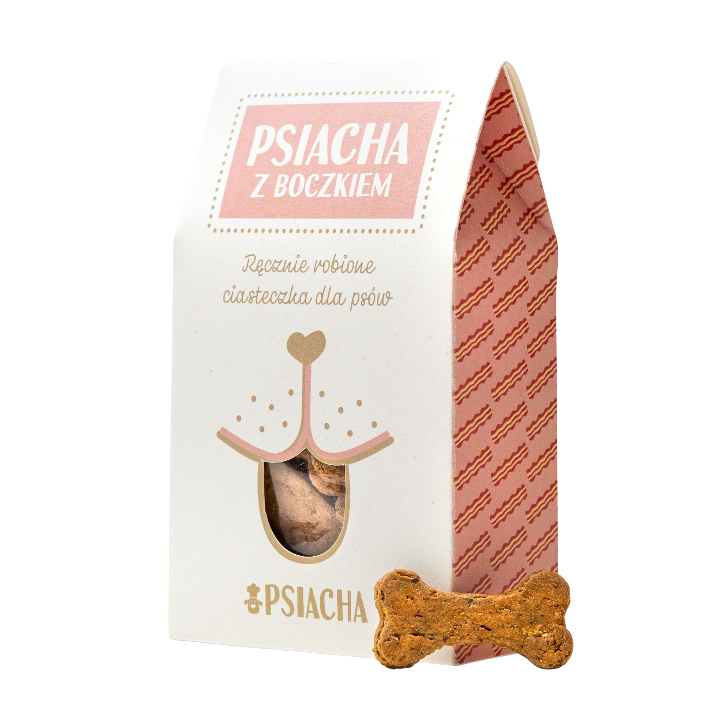 Psiacha z boczkiem 100g naturalne przysmaki dla psa