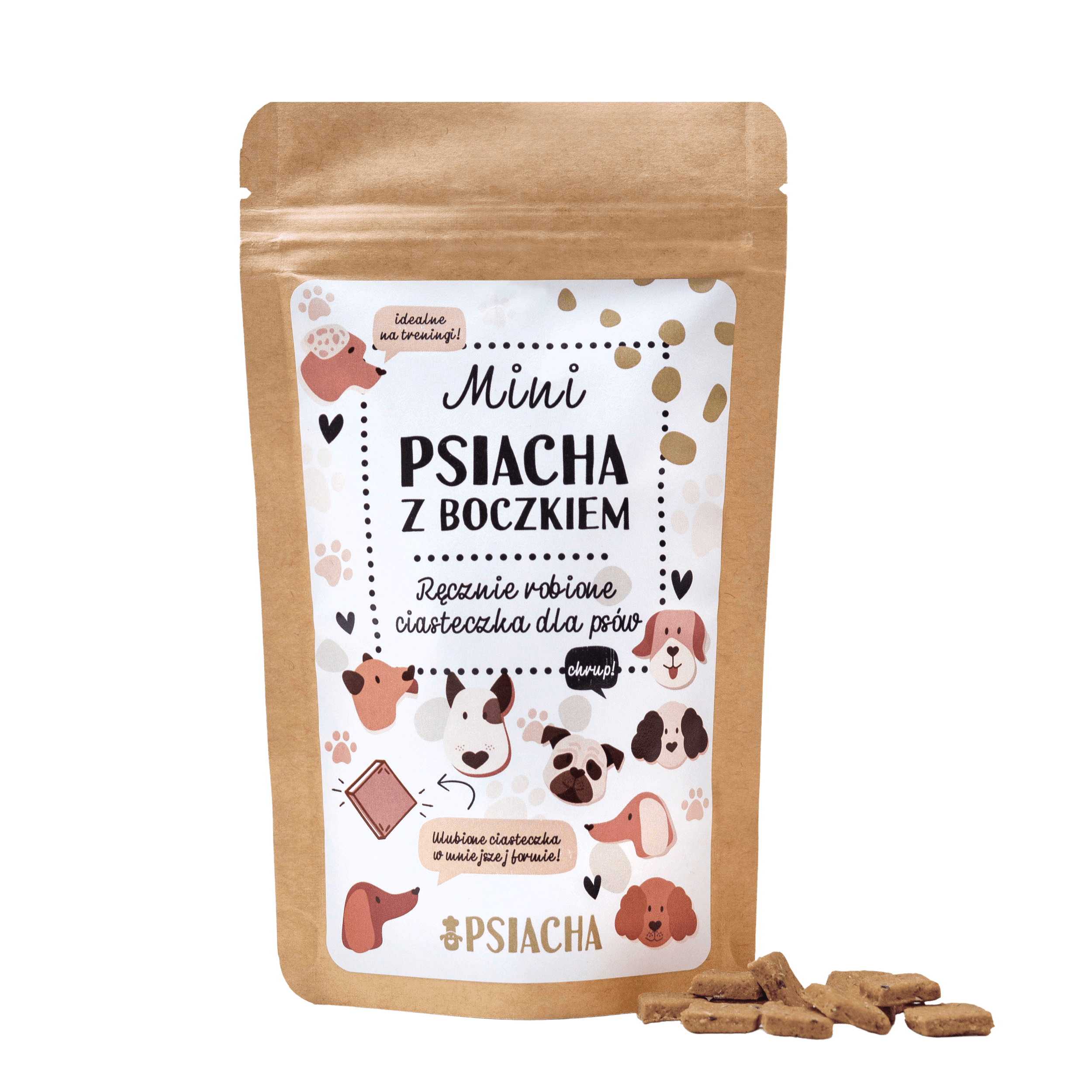 Psiacha mini z boczkiem 80g naturalne przysmaki dla psa