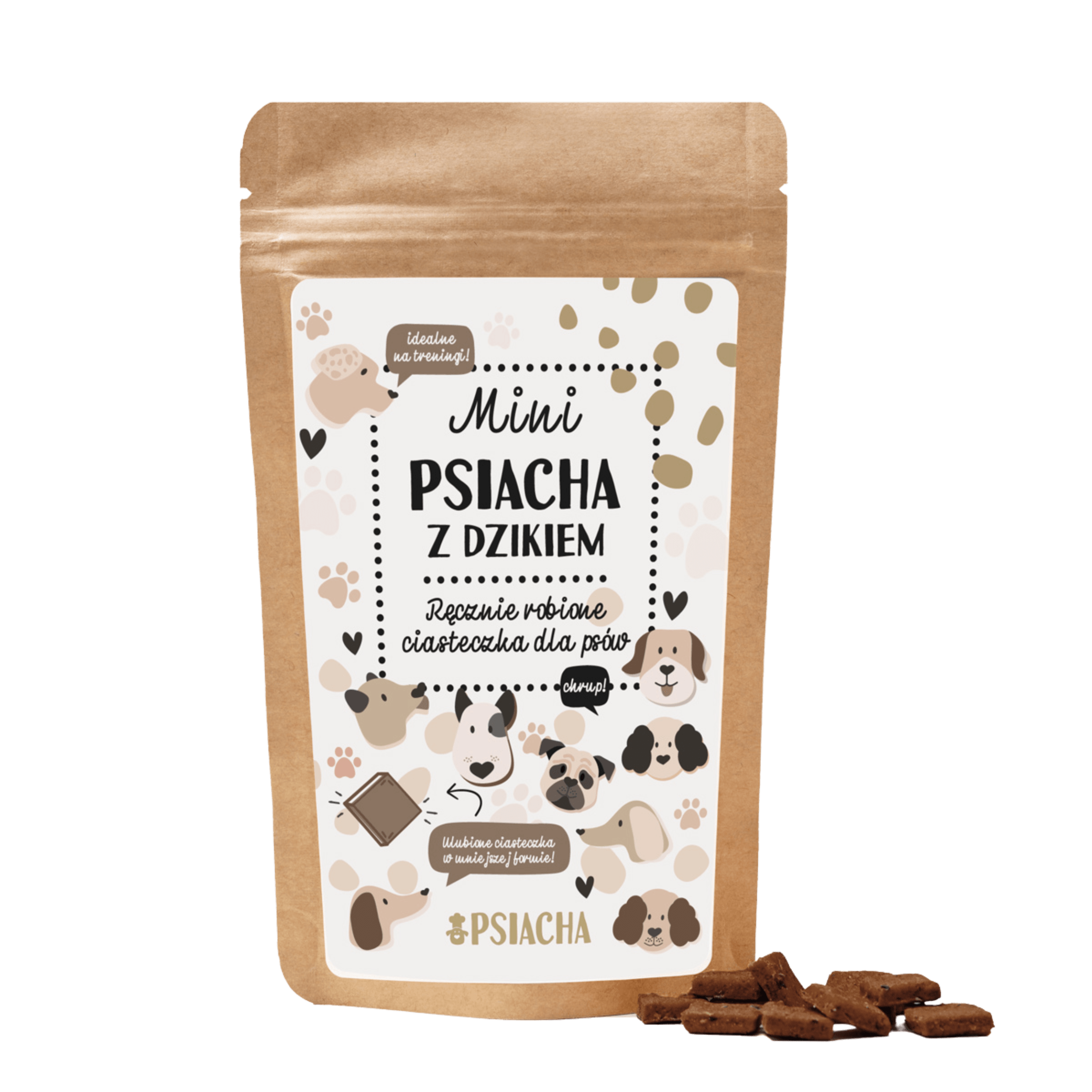 Psiacha mini z dzikiem 80g naturalne przysmaki dla psa