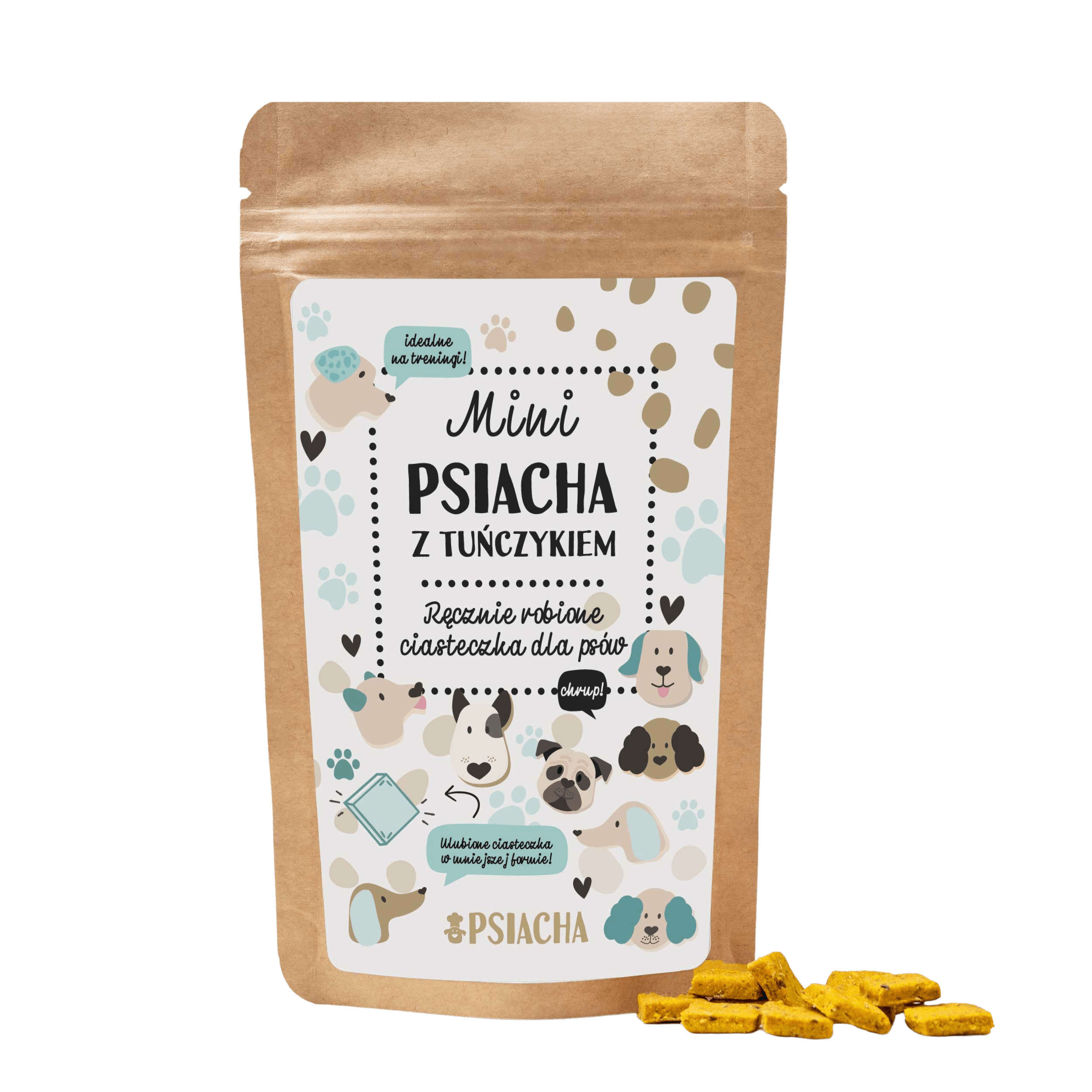 Psiacha mini z tuńczykiem 80g naturalne przysmaki dla psa