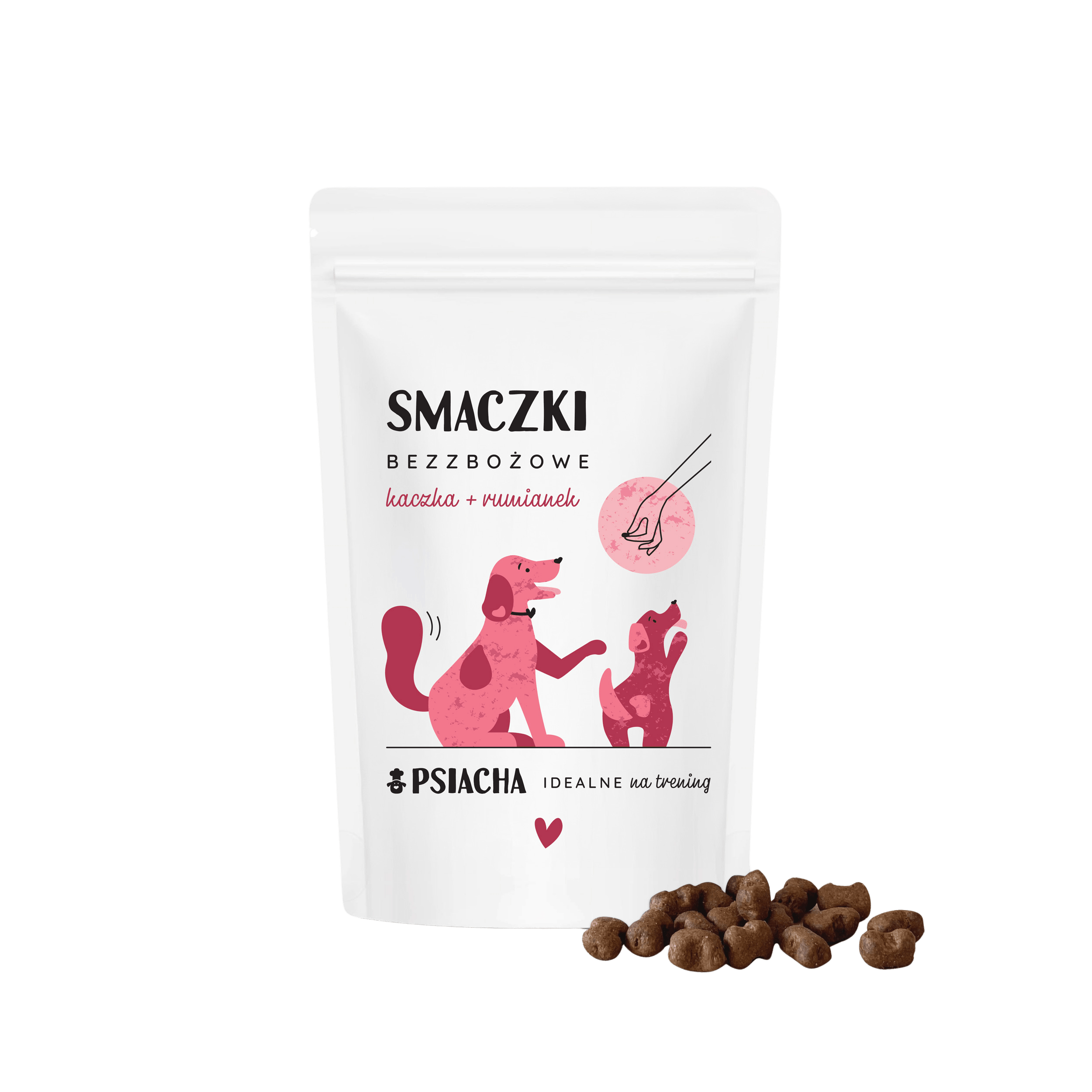 Psiacha smaczki bezzbożowe z kaczką 80g idealne na trening dla psa