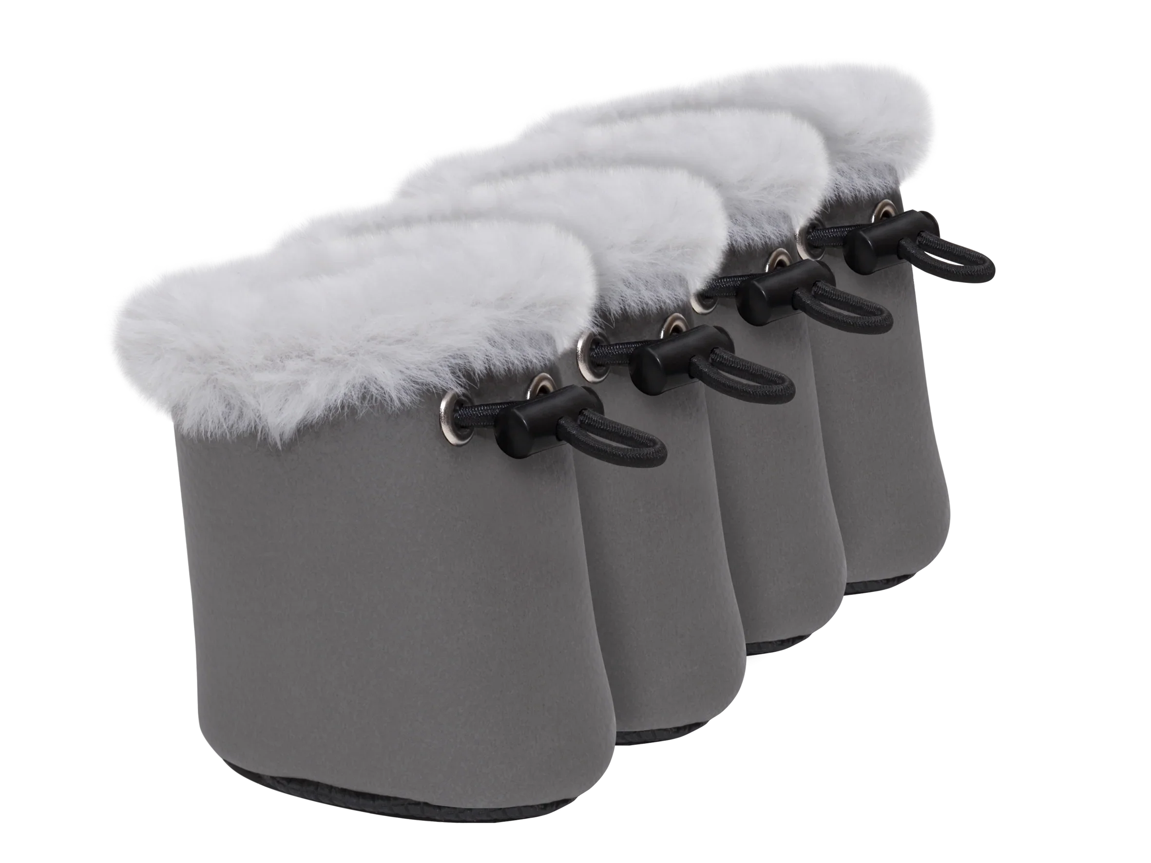 Petto Buty ocieplane dla psa Yuki szare